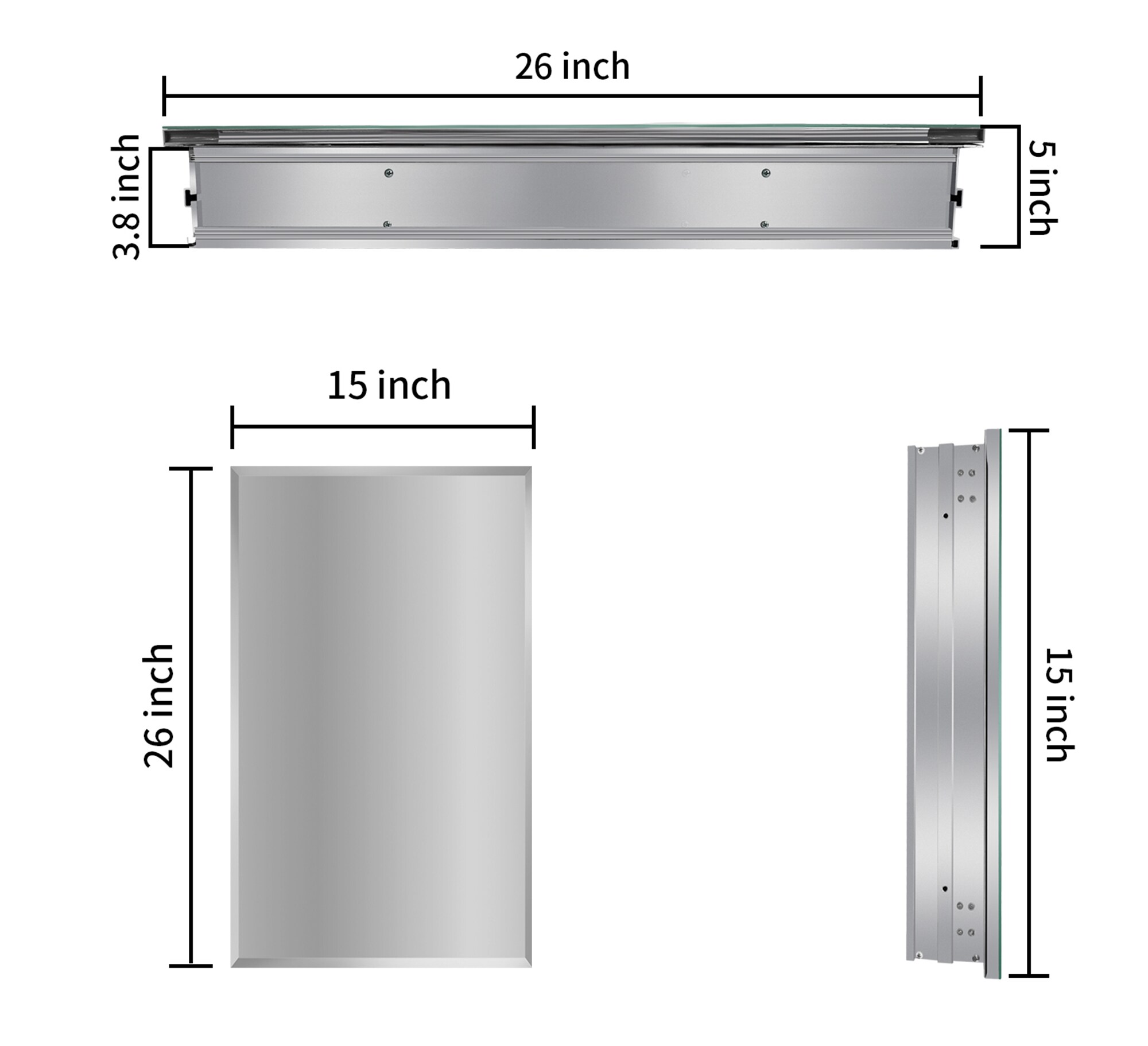 Bybafun YD5300020 Bathroom-Medicine-Cabinets - View #3