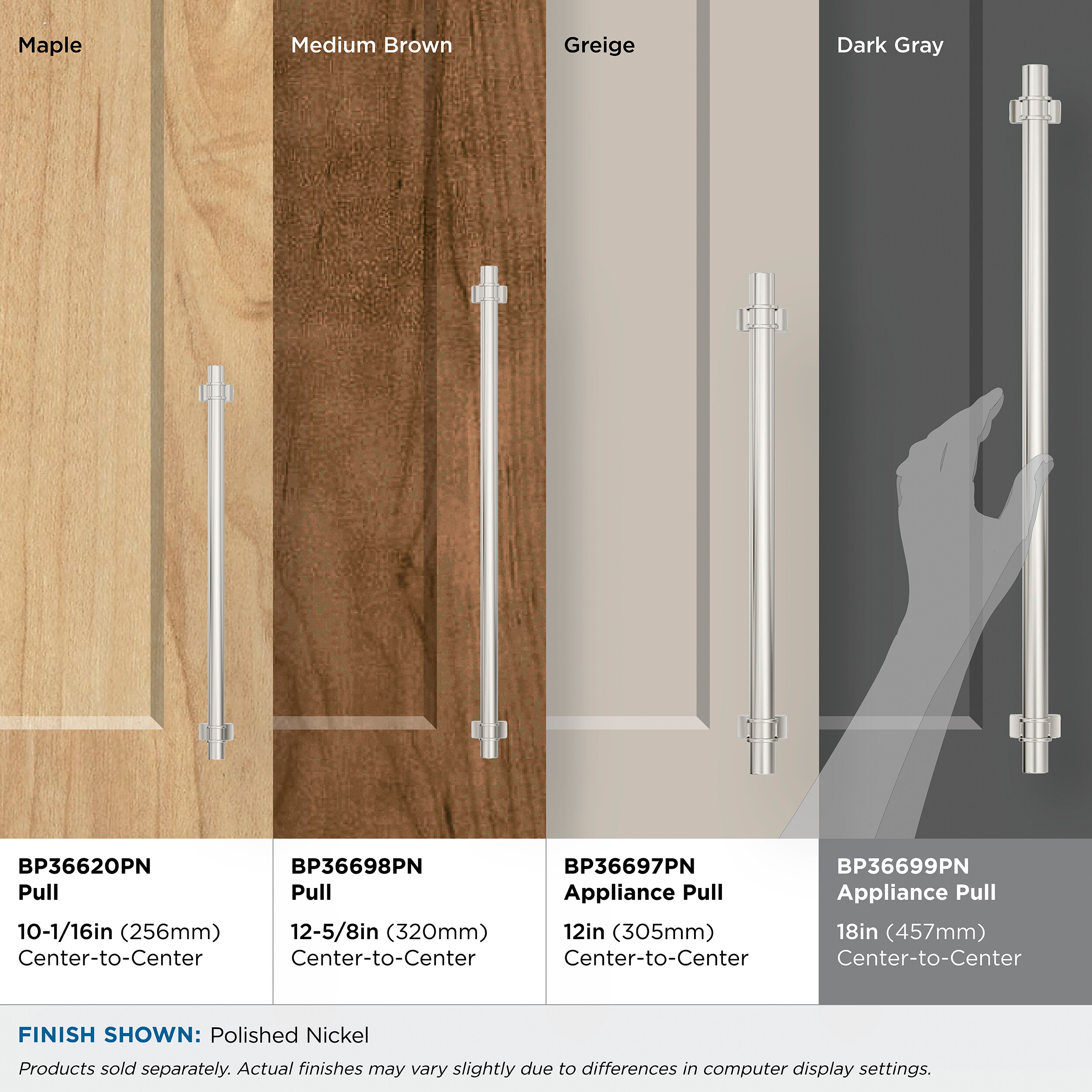 Amerock BP36699PN Cabinet-Pulls - View #6