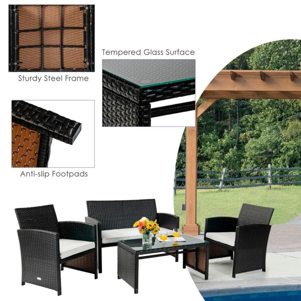 BABOOM BOM-68664WH-CO Patio-Conversation-Sets - View #6