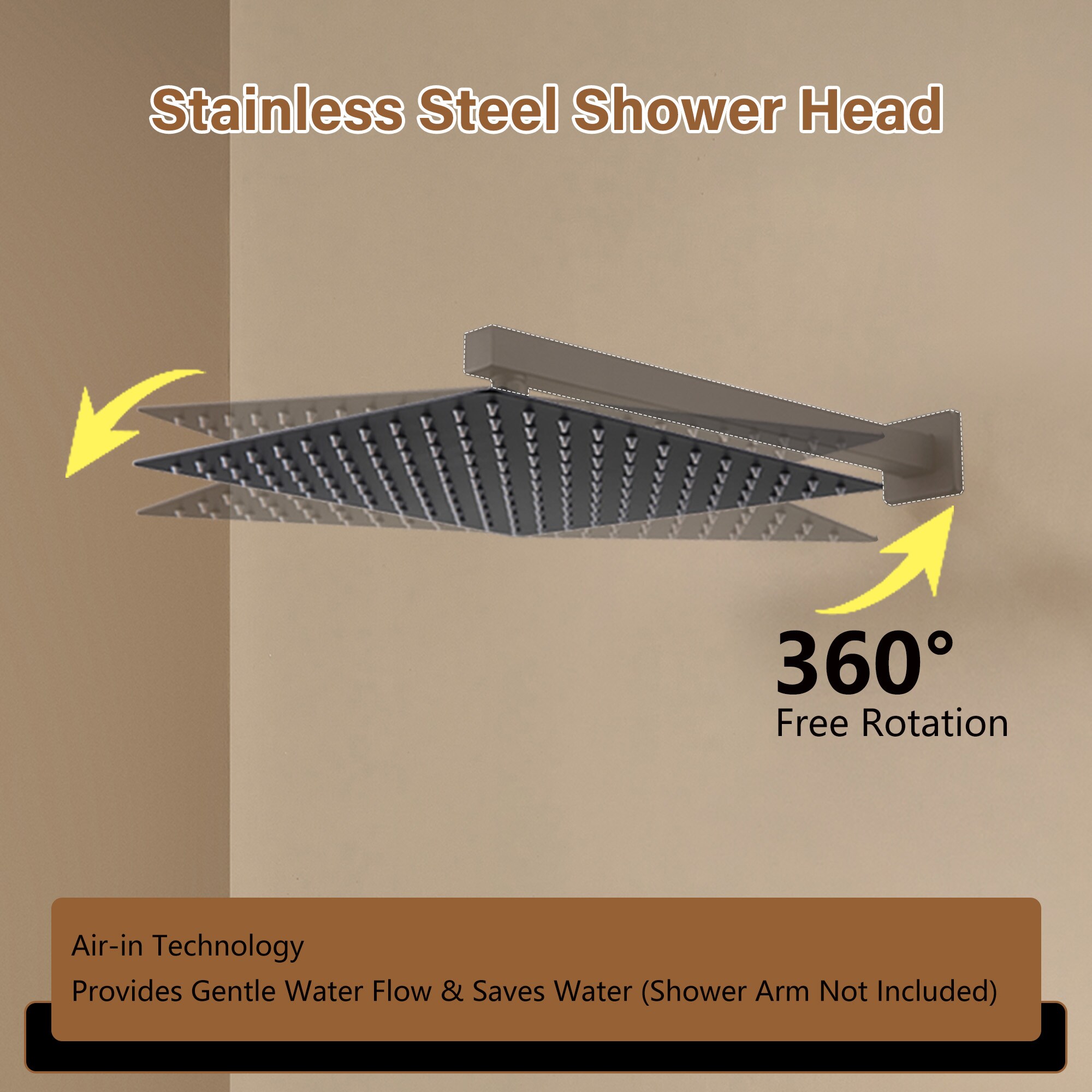 CASAINC CASATW201-5ORB Fixed-Showerhead - View #5