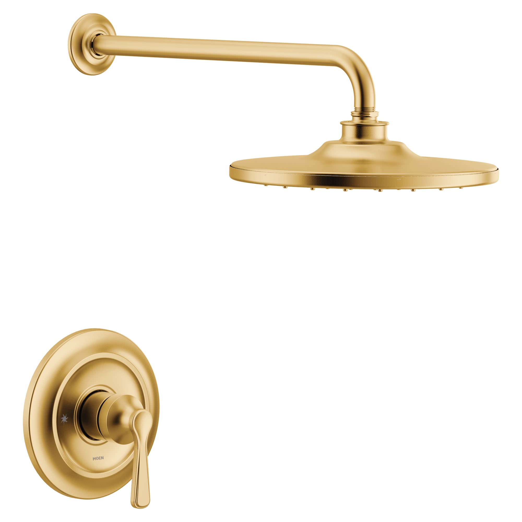 Moen Colinet Brushed Gold 1-handle Single Function Round Shower Faucet in  the Shower Faucets department at