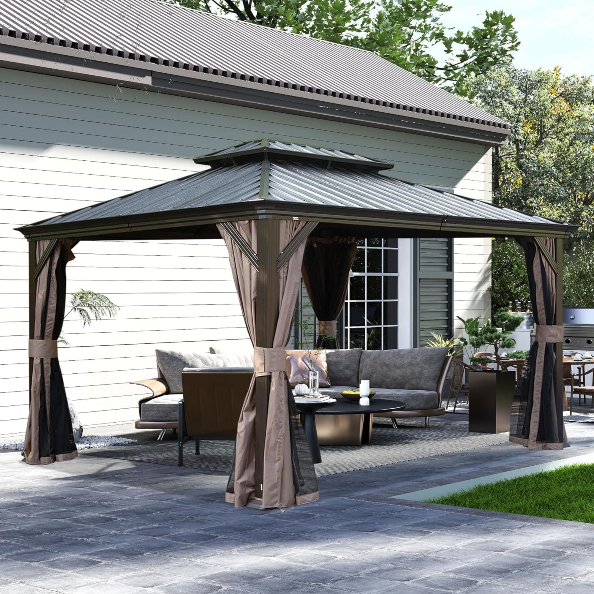 ToolCat LS1-126-HWP Wood-Resin-Gazebos - View #10