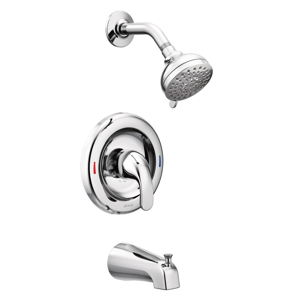 Moen Adler Chrome 1 Handle Bathtub And, Types Of Bathtub Faucet Handles