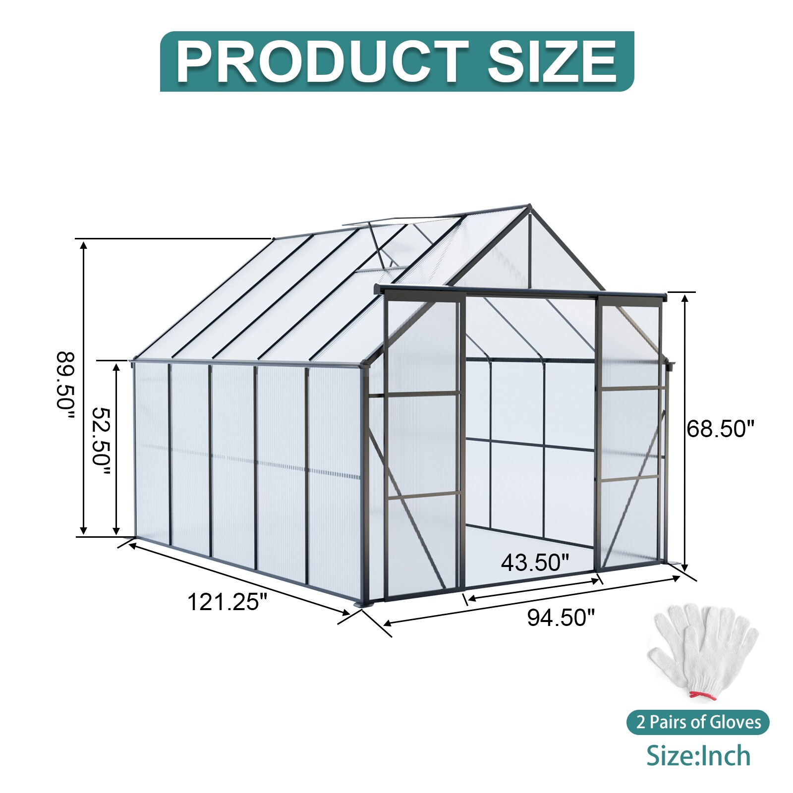 Mondawe MD-TP17-AAB greenhouses - View #6