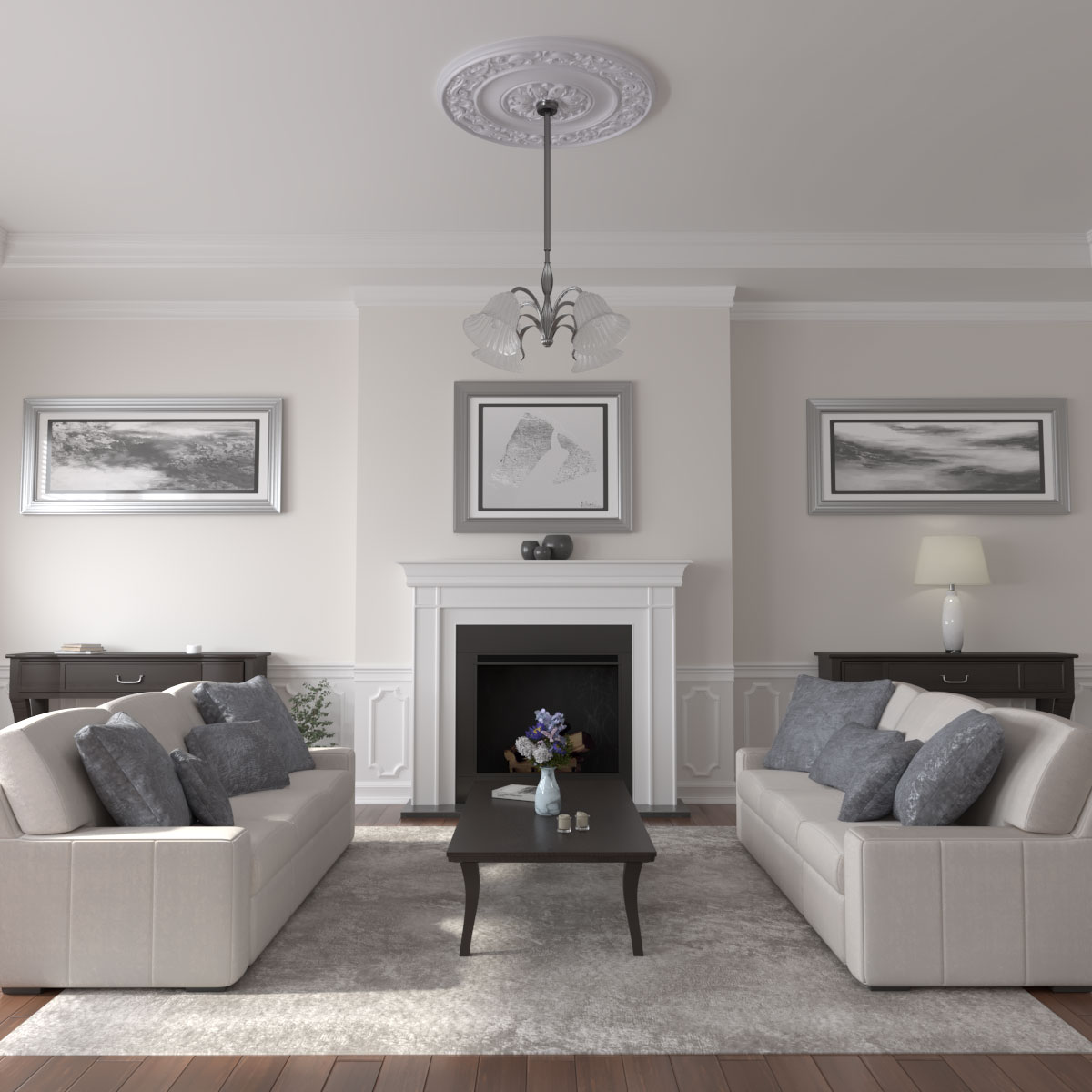 Ekena Millwork CM47MIUWF Ceiling-Medallions - View #4