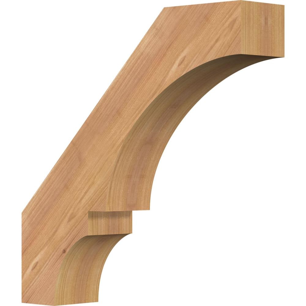 Ekena Millwork BRC04X16X16BOA00SWR 3-1/2-in x 16-in x 16-in Western Red Cedar Unfinished Wood Balboa Smooth Knee Brace