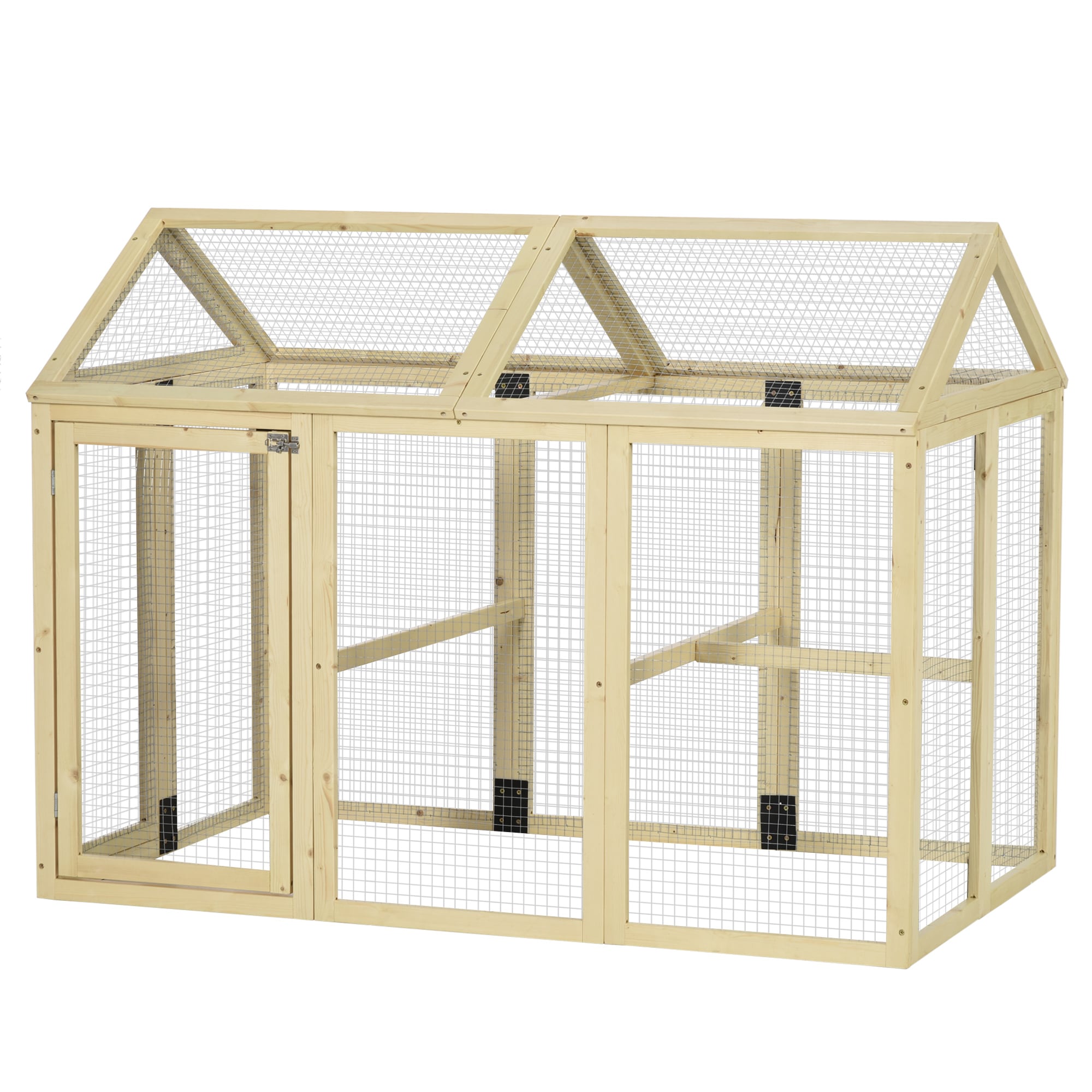 Siavonce XH00518 Brown Wood Chicken coop