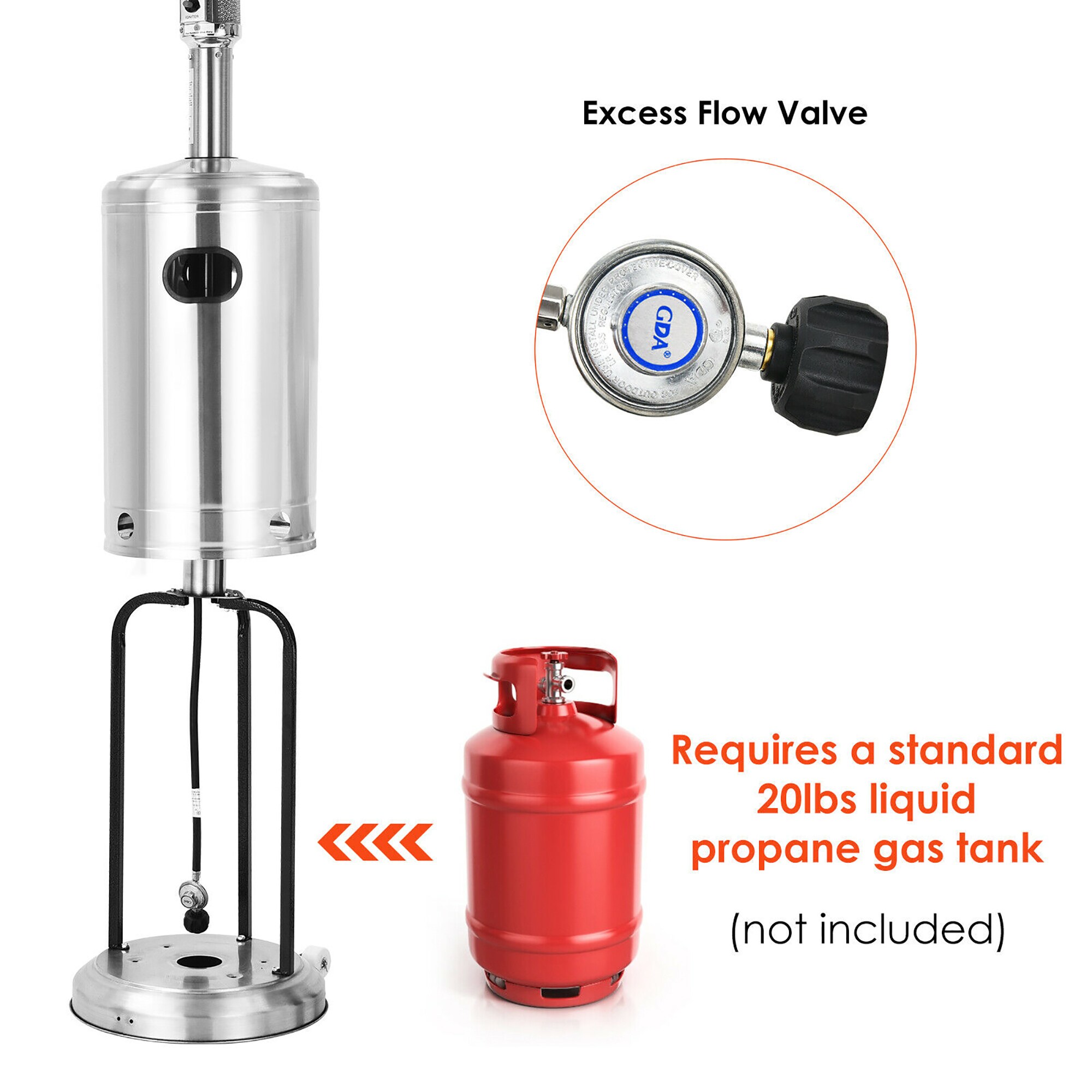 Costway SWL00052 Portable-Liquid-Propane-Heaters - View #9
