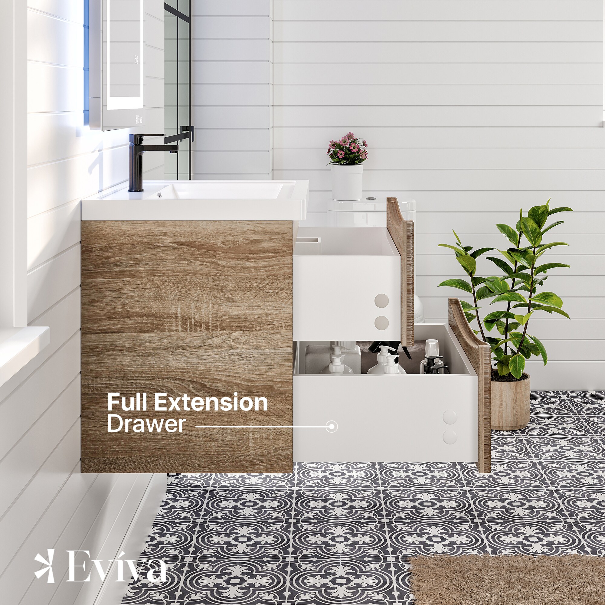 Eviva EVVN600-24WHOK-WM Bath-Vanity-Combo - View #5