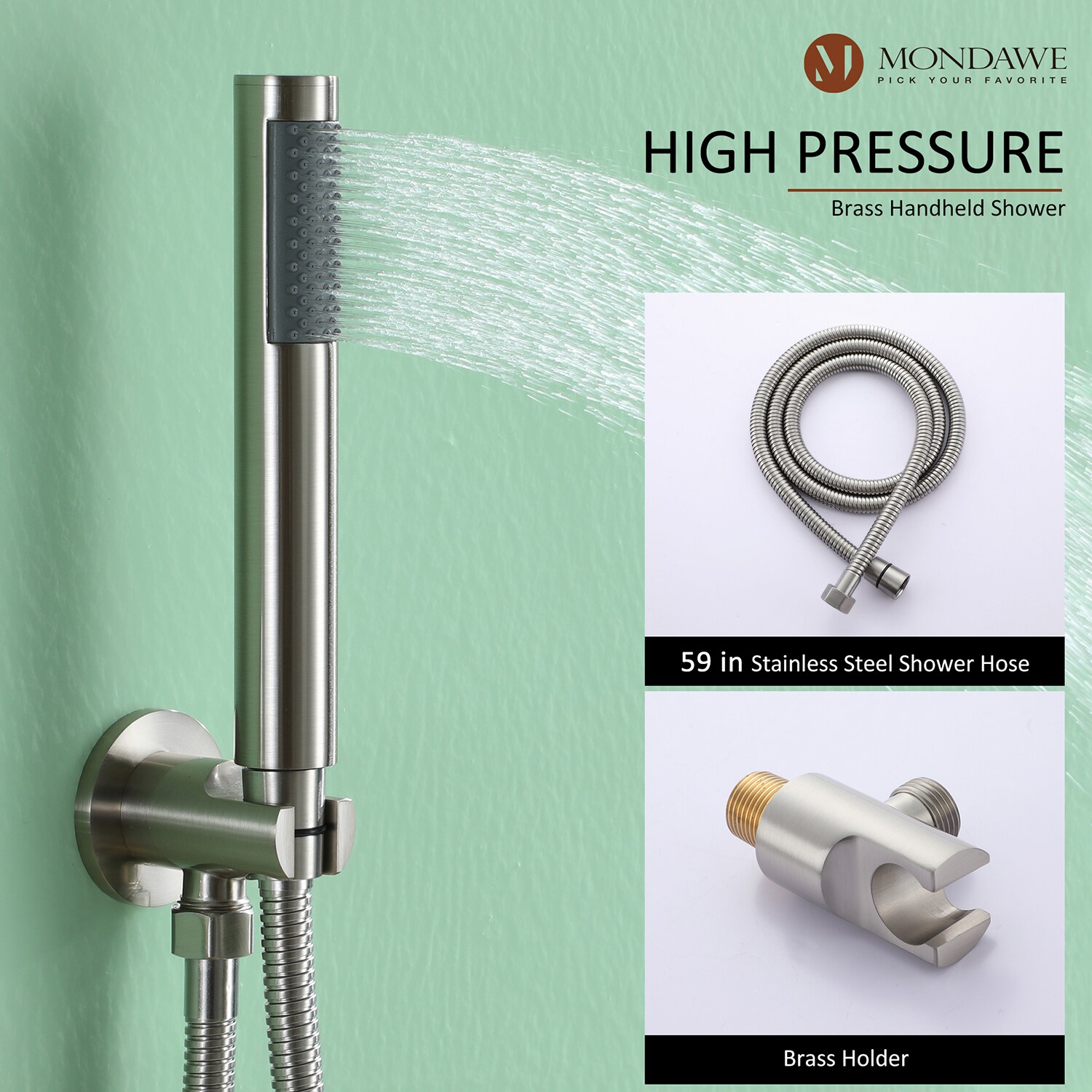 Mondawe MOSL030-10BN Showerhead-Bar-Panels - View #5