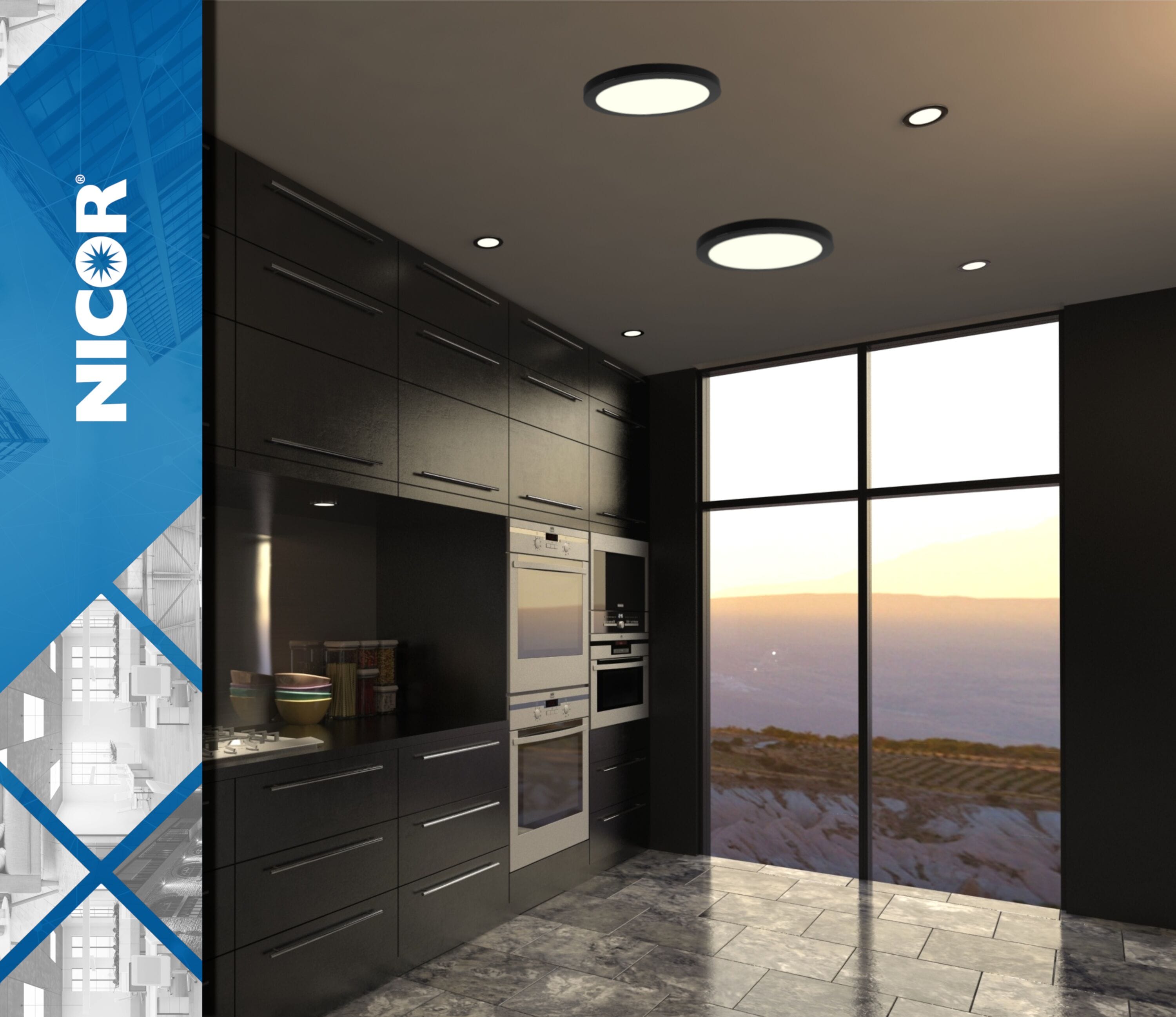 Nicor Lighting DSE83120SRDBK flushmounts - View #10
