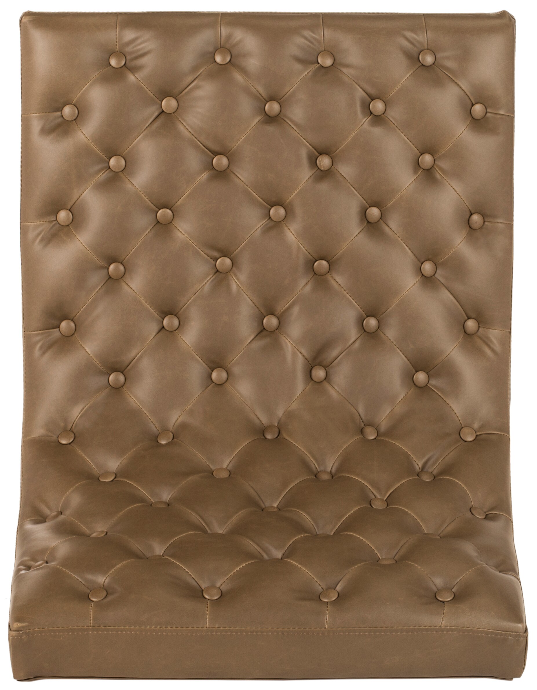 Hadley Antique Taupe Velvet Tufted Wood Accent Chair