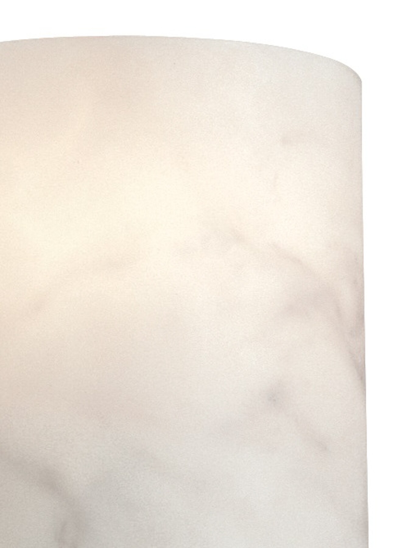White Alabaster Dimmable Direct Wired Wall Sconce