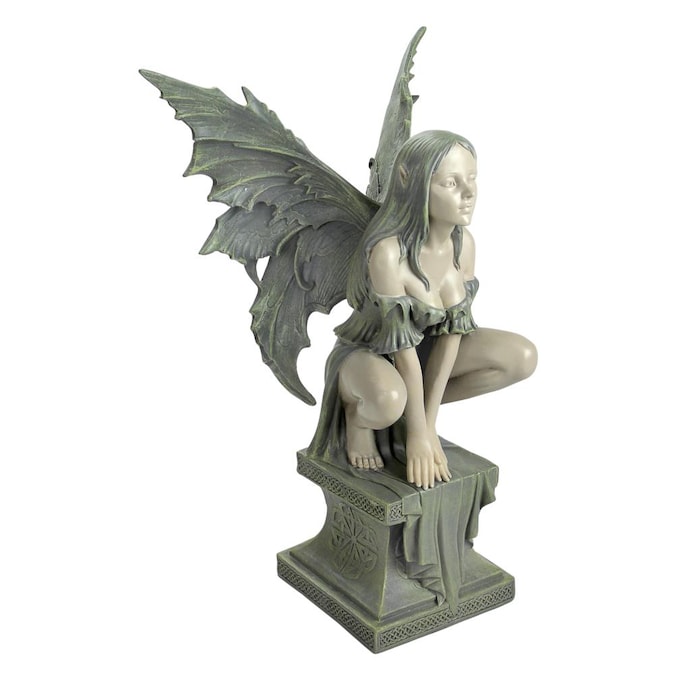 W Gray Fairy Garden Statue, Garden Statue Fairy
