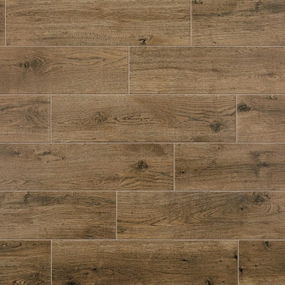 Mohawk ForeverStyle Oak Wood 6-in x 24-in Matte Porcelain Wood Look Floor  Tile in the Tile department at Lowes.com