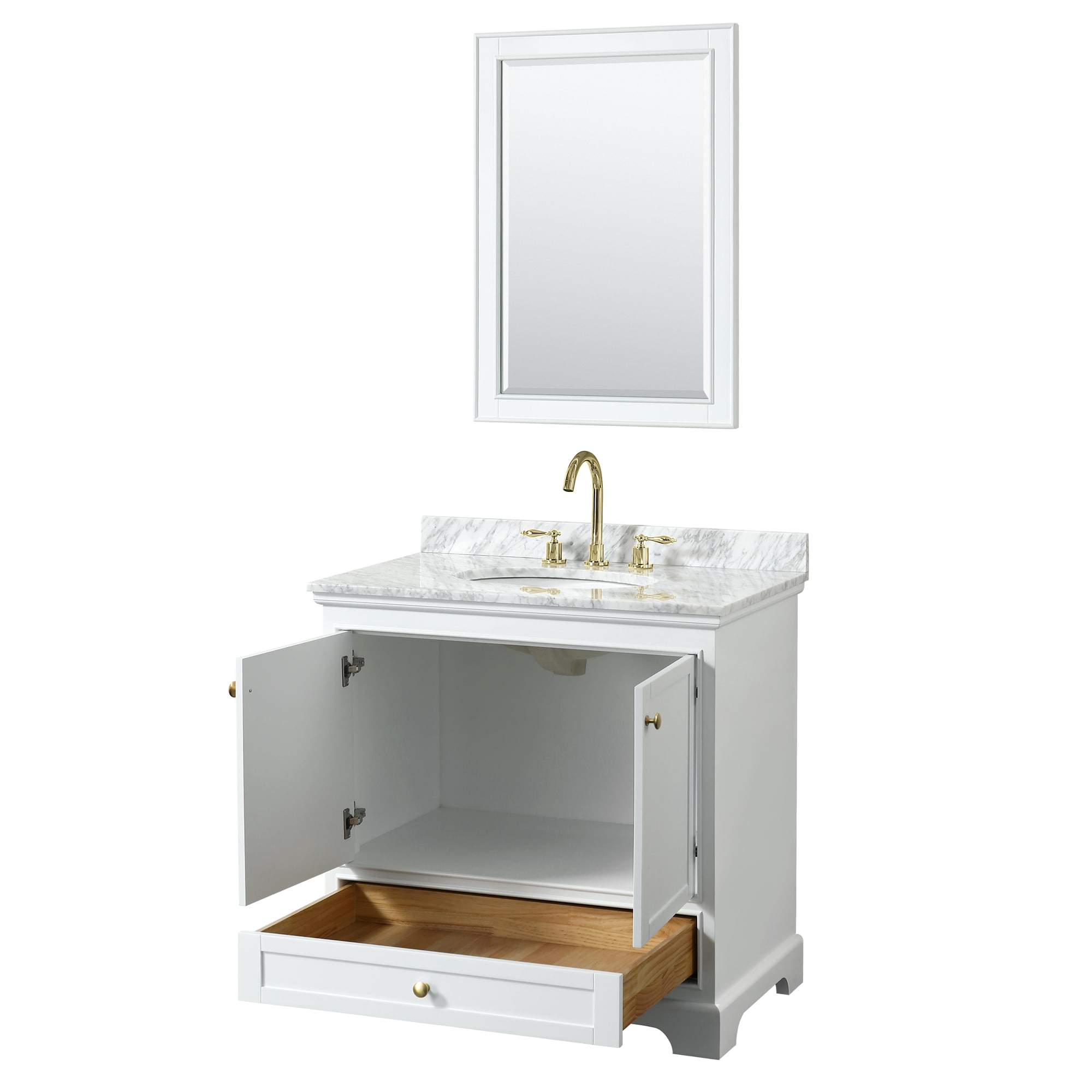 Wyndham Collection WCS202036SWGCMUNOM24 Bath-Vanity-Combo - View #2