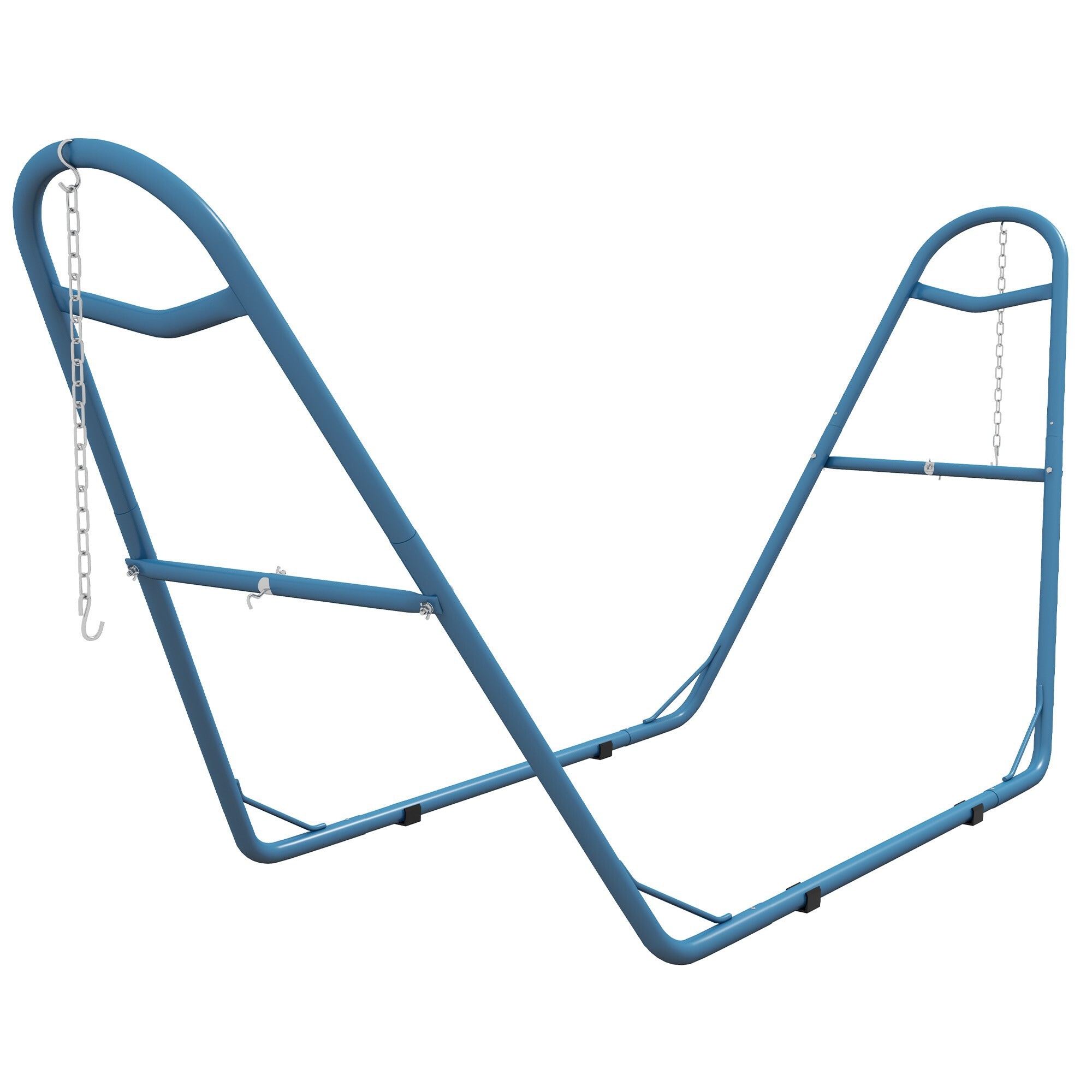 Miki Shinly AB-4055-273JJ Outdoor Patio Hammock Colourful Rope Hammock with Stand