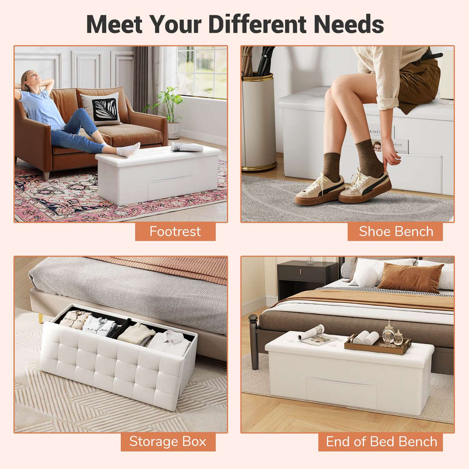 Costway CSHY003522 Indoor-Ottomans - View #7