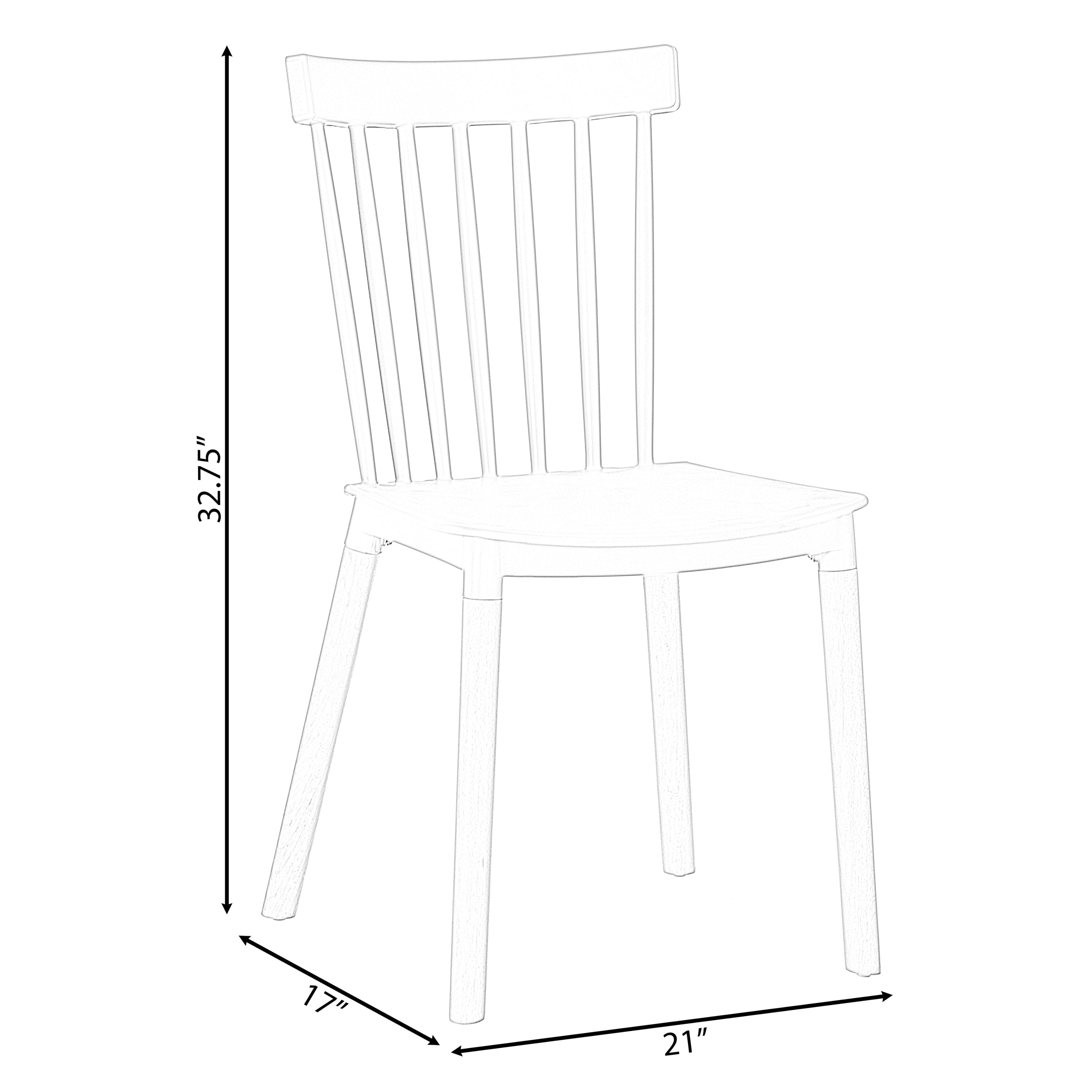 FABULAXE QI004223.WT.4 Dining-Chairs - View #7