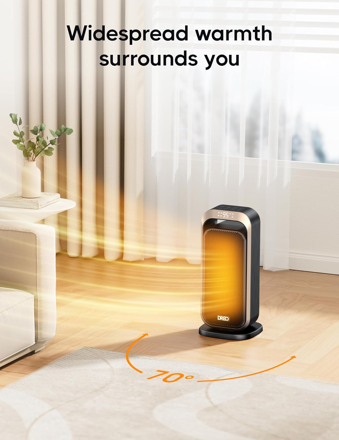 DREO DR-HSH007 GOLD Portable-Electric-Heat - View #4