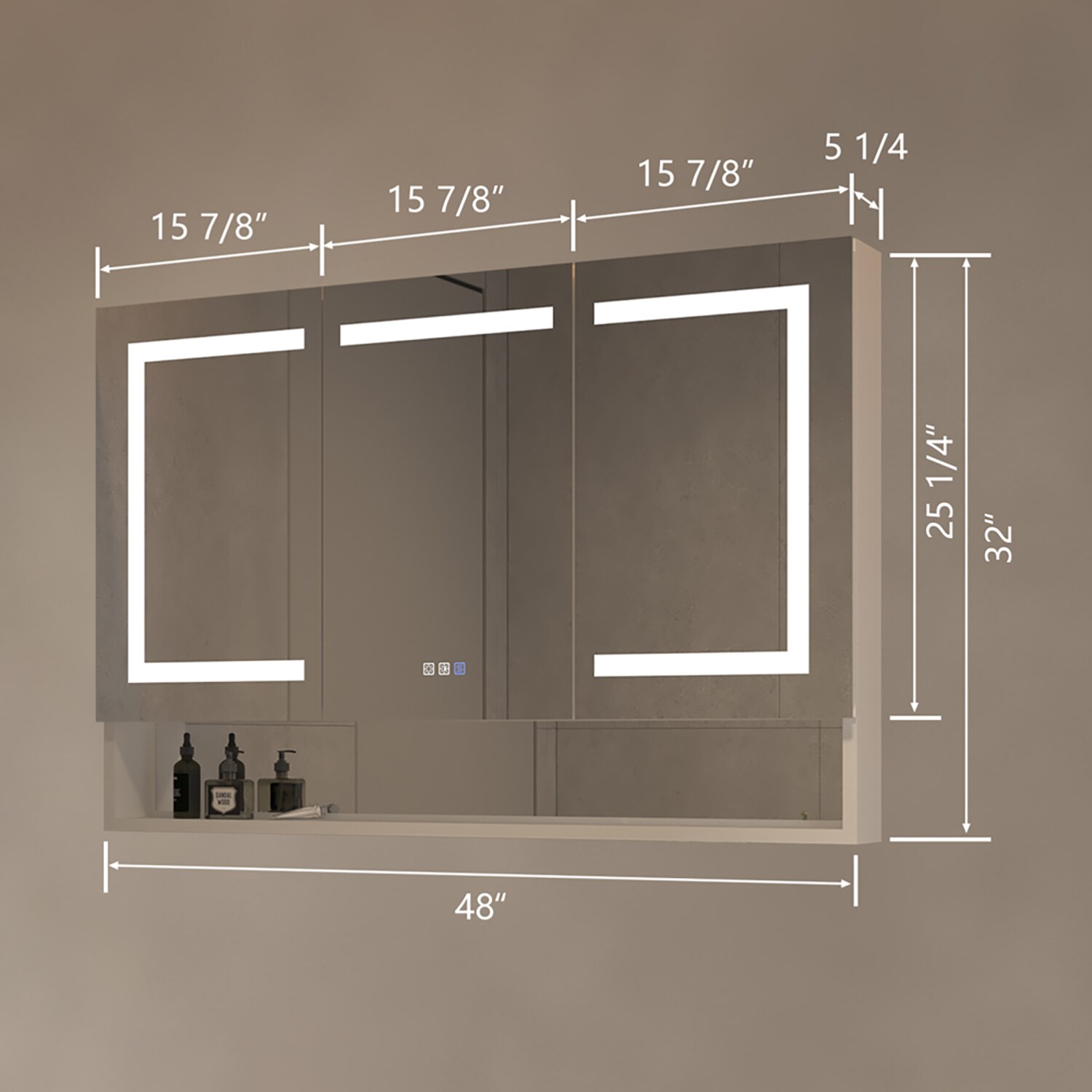 waterpar WPLO-4832V5FX Bathroom-Medicine-Cabinets - View #5