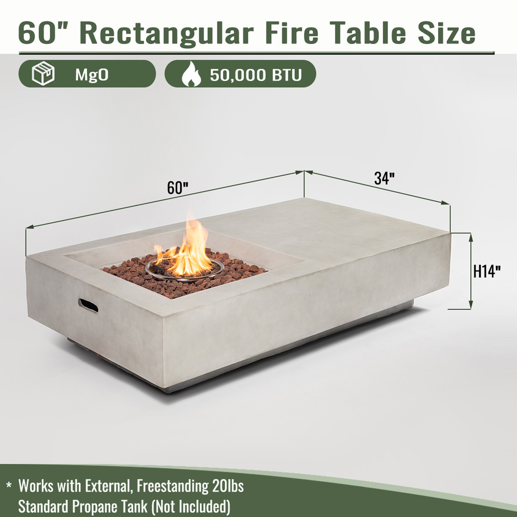 SINOFURN SYA640114GY Outdoor-Gas-Firepits - View #3