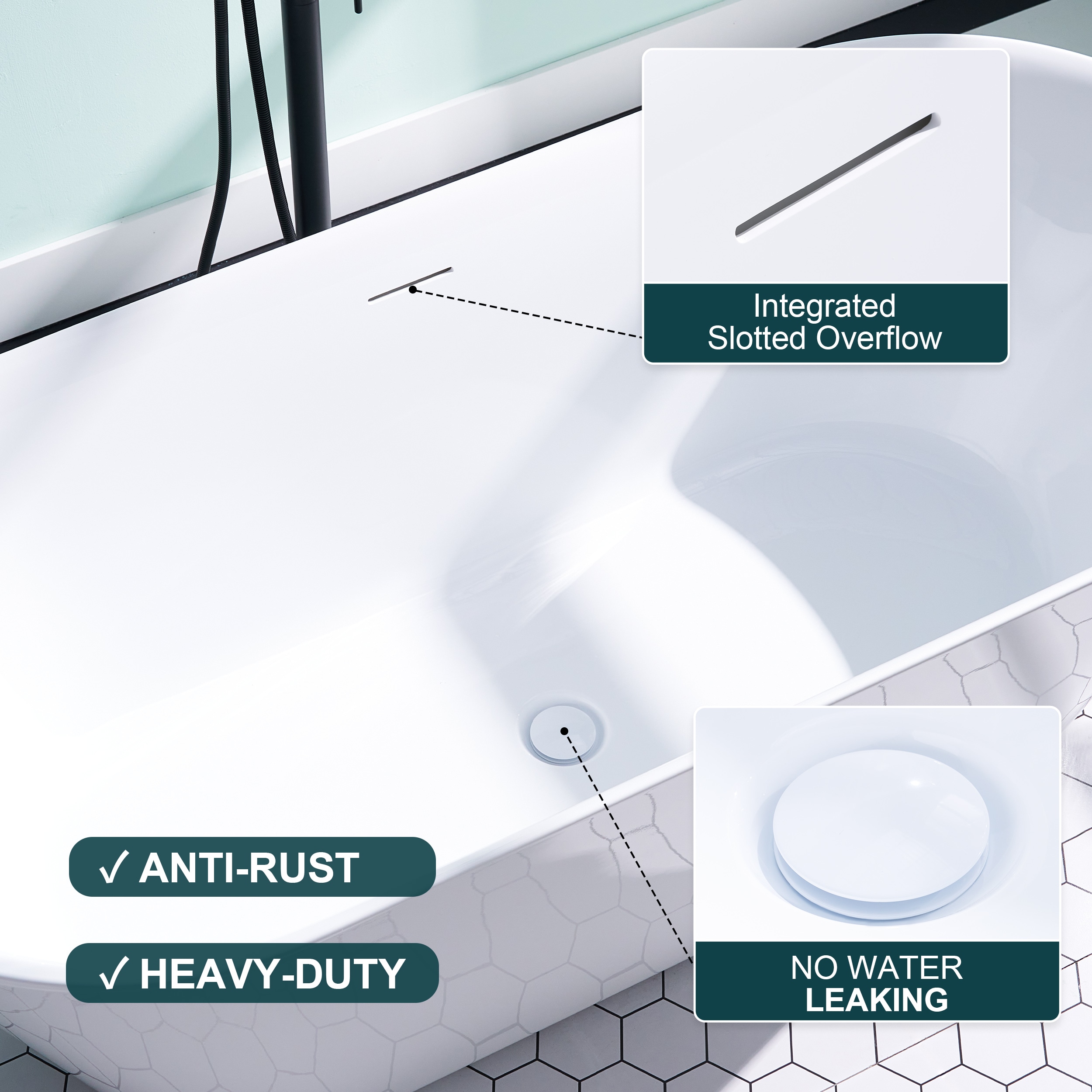 WELLFOR SABLE-Y734 bathtubs - View #8