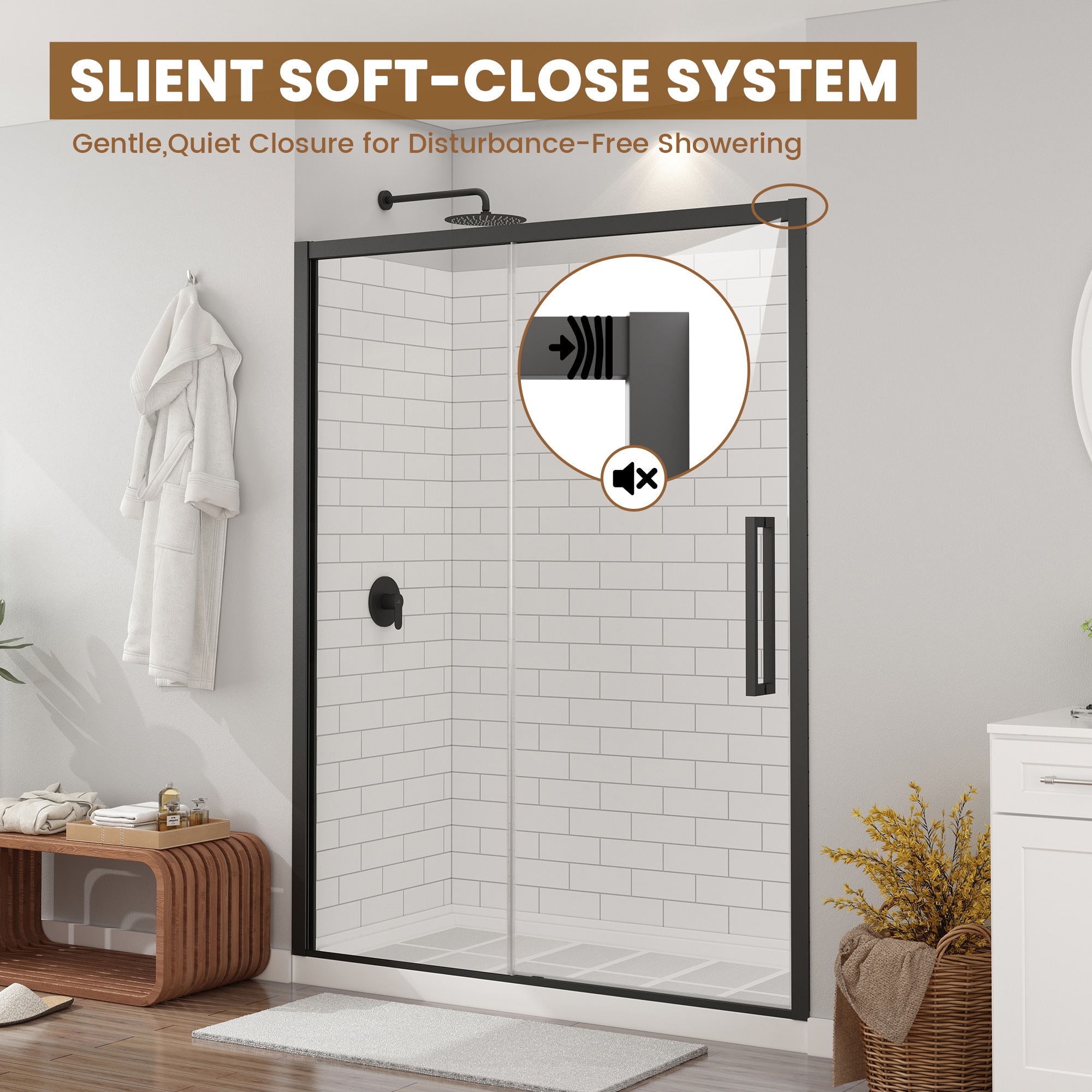 CASAINC CABR1303MB10R15 Alcove-Shower-Kit - View #8