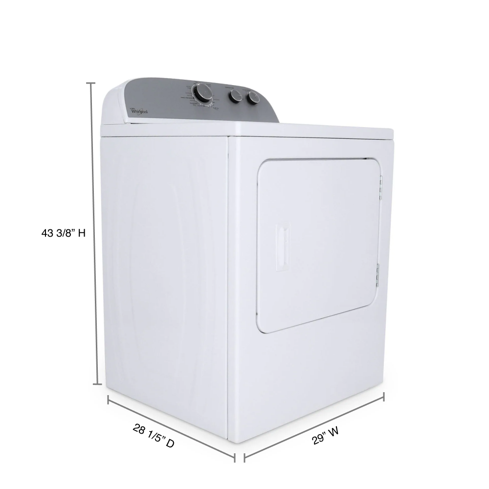 Whirlpool 7-cu ft Electric Dryer (White)