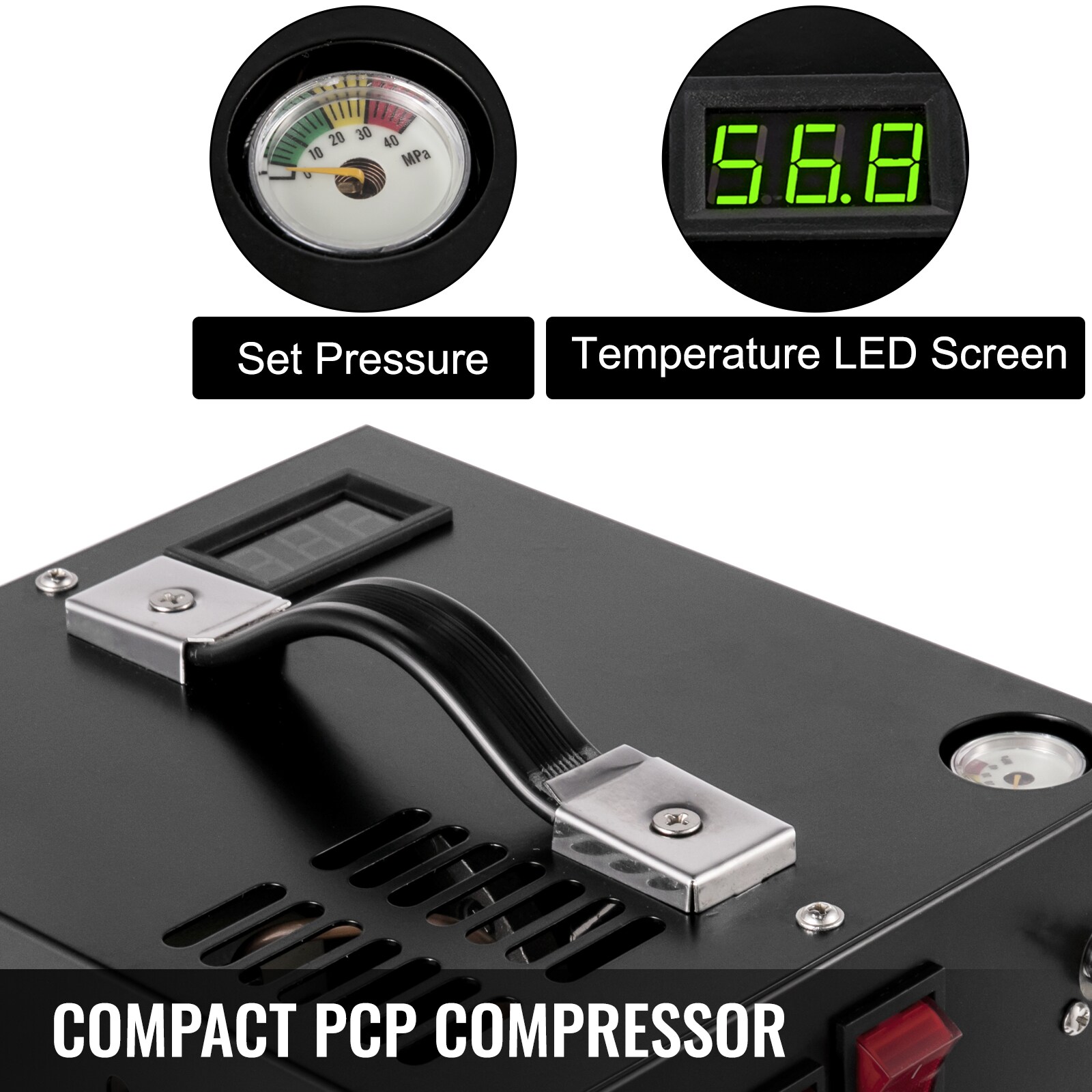 Air Compressor PCP Airgun Scuba Air Pump Portable High Pressure 30MPA  4500PSI