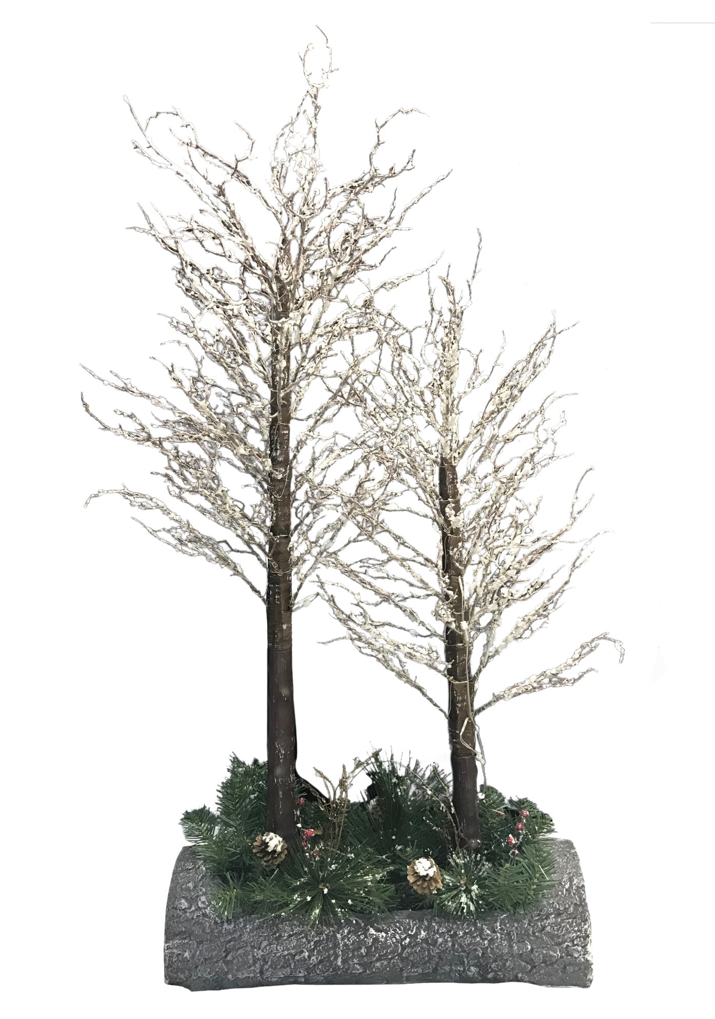 Holiday Living 023-016 48-in Tree Free Standing Decoration with White LED Lights