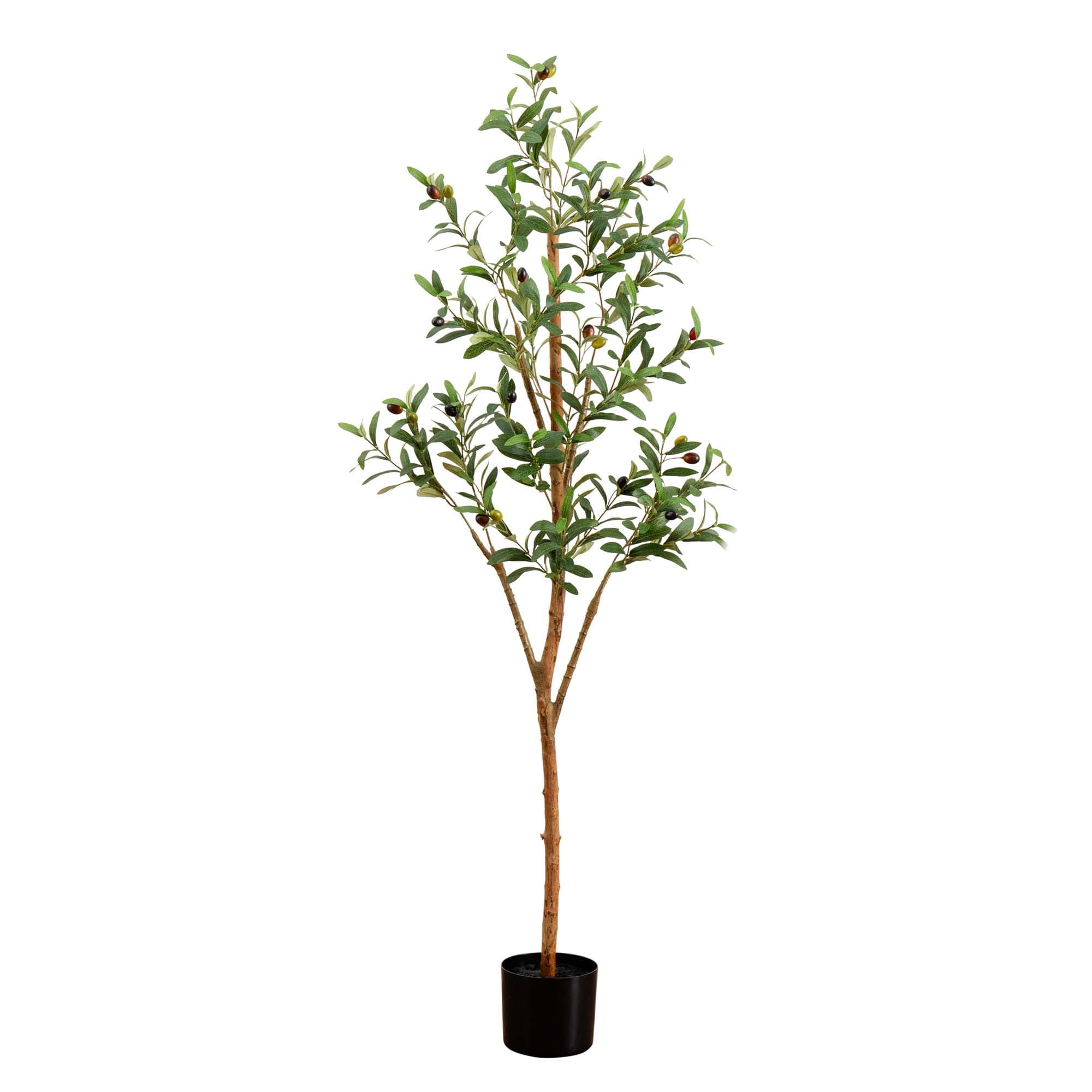 Nearly Natural T4646 60-Inches Green Indoor Floor Olive Artificial tree