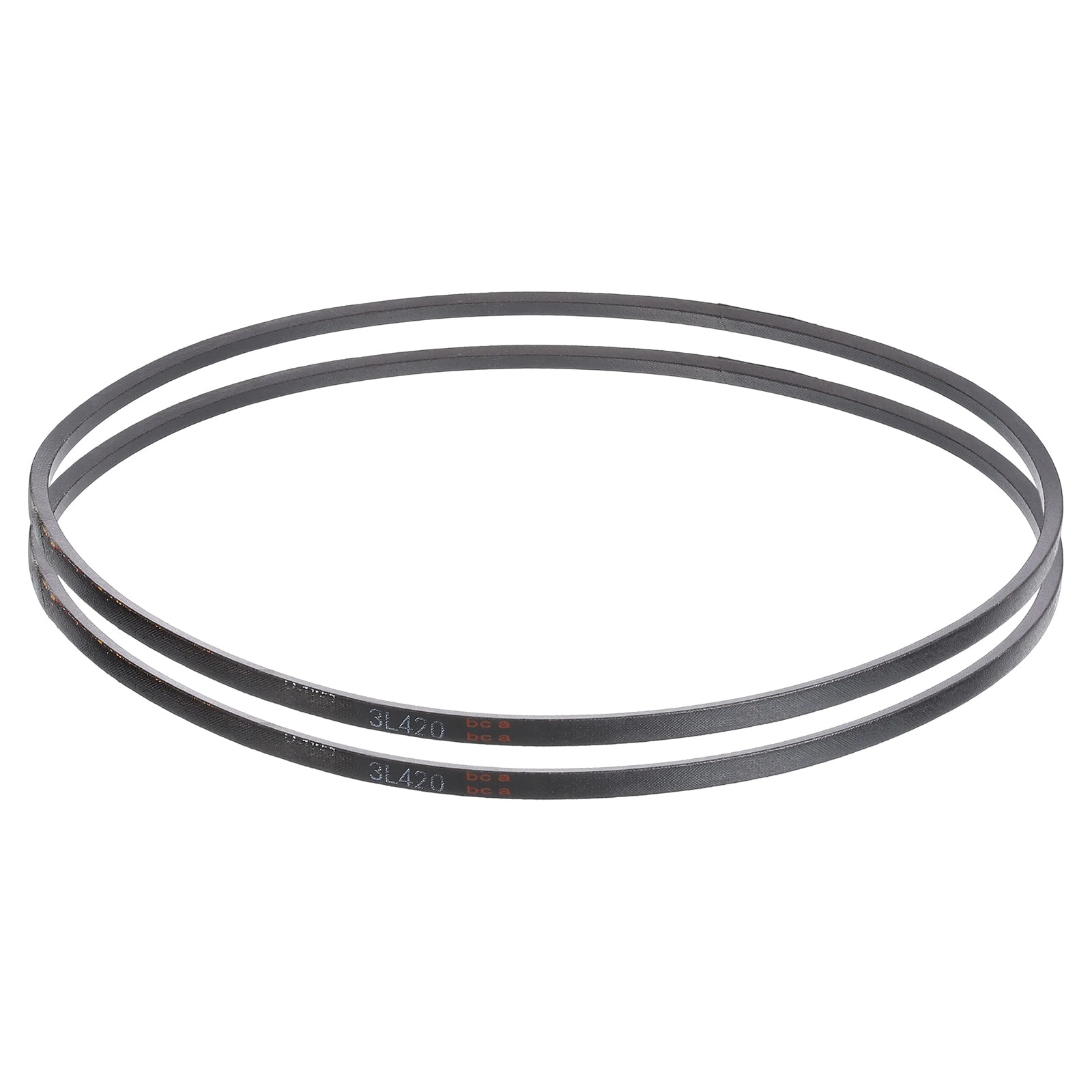Unique Bargains 2pcs 3L420 Classic Wrapped Rubber V-Belt 42inch(1067mm) Outside Circumference 3L Profile V Belt 3/8inch Width 7/32inch Height