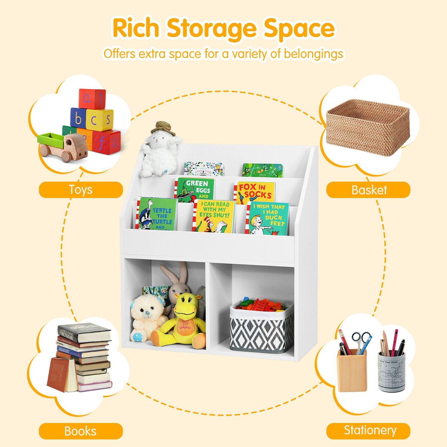 Costway CSHY002157 Kids-Bookcases - View #7