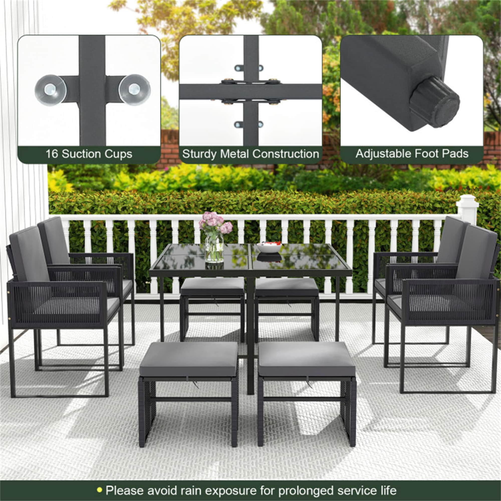 BABOOM BOM-0025AAE-OR Patio-Dining-Sets - View #9
