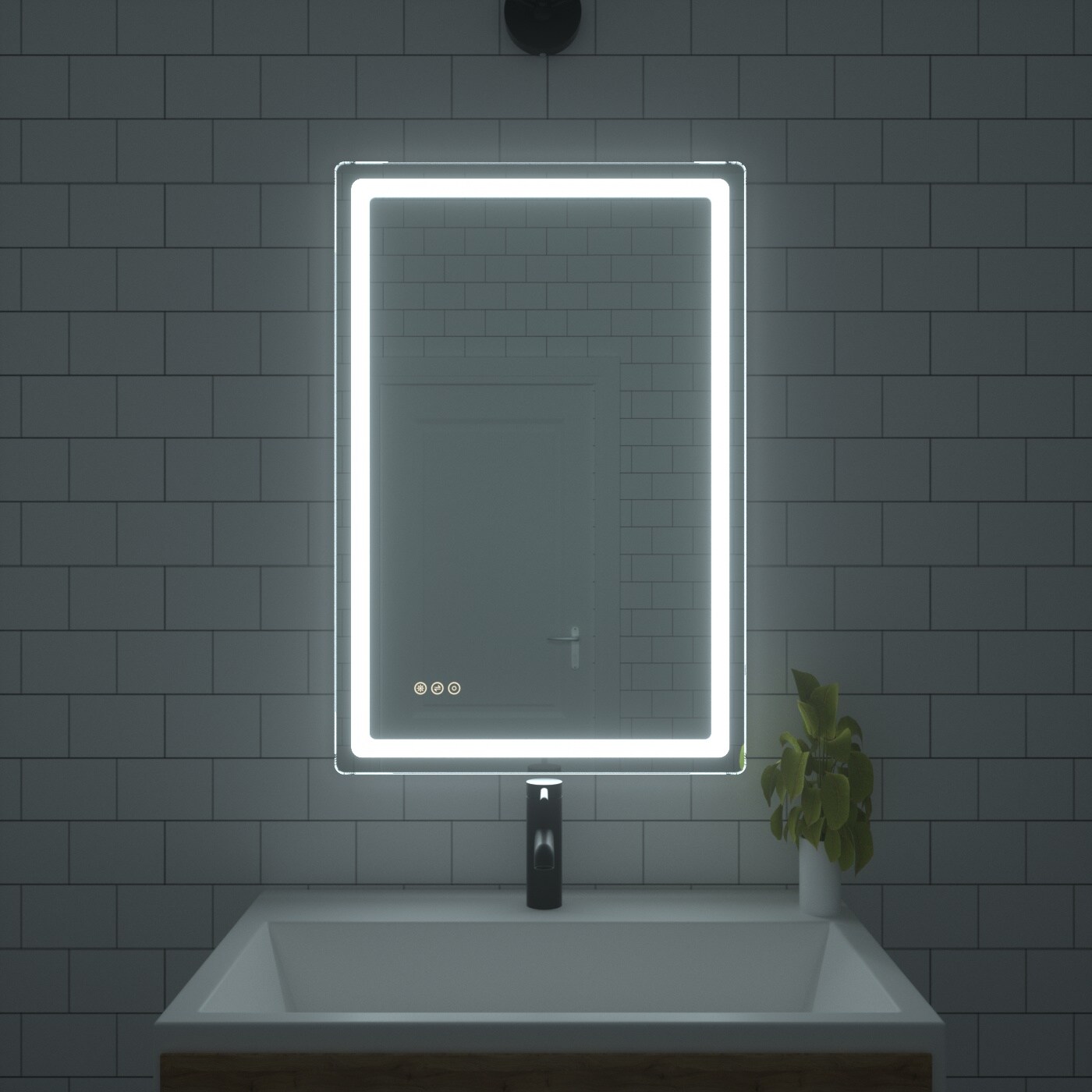 Bayfeve BFKF-2436U4-MIR Framed-Bath-Mirrors - View #4