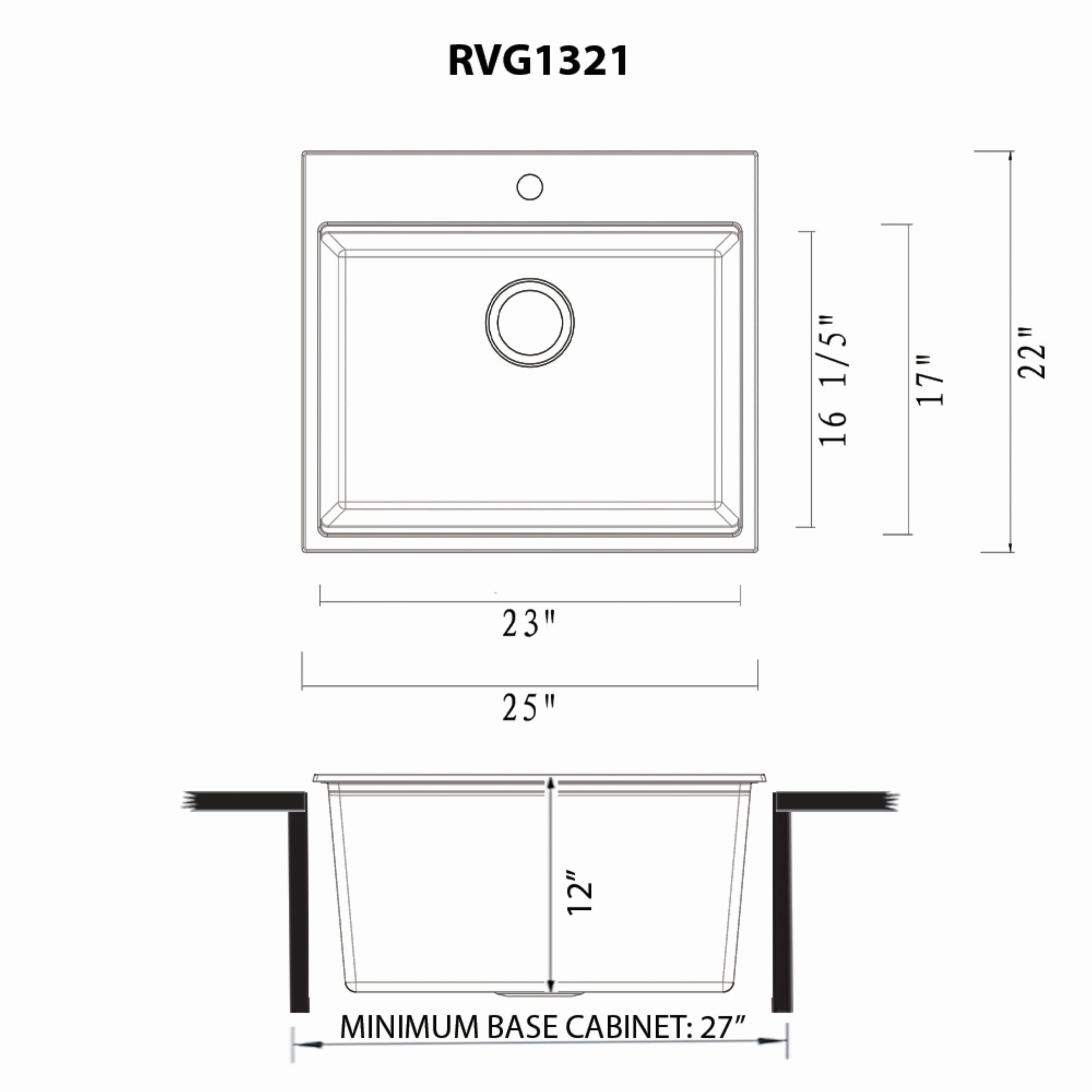 Ruvati RVG1321CK Kitchen-Sinks - View #11