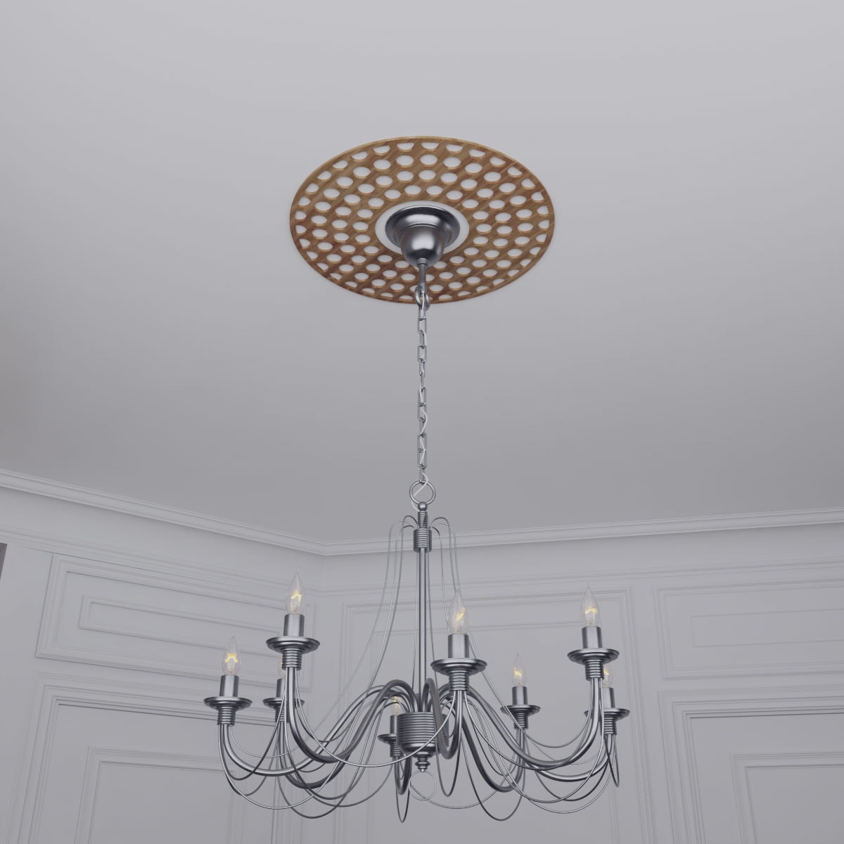 Ekena Millwork CMWP38X38X0375FFWA Ceiling-Medallions - View #11