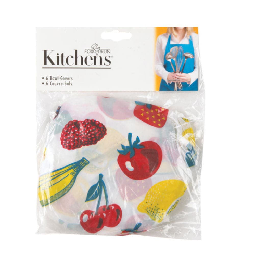 Fox Run  Stretch Bowl Covers Multicolored Pack of 6