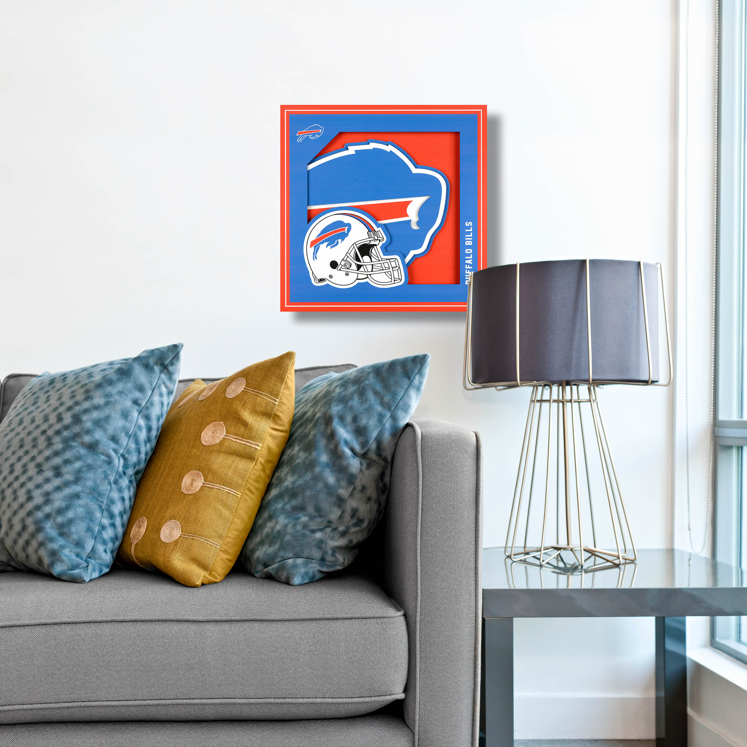 YouTheFan New York Giants 3D Logo Series Wall Art-12X12