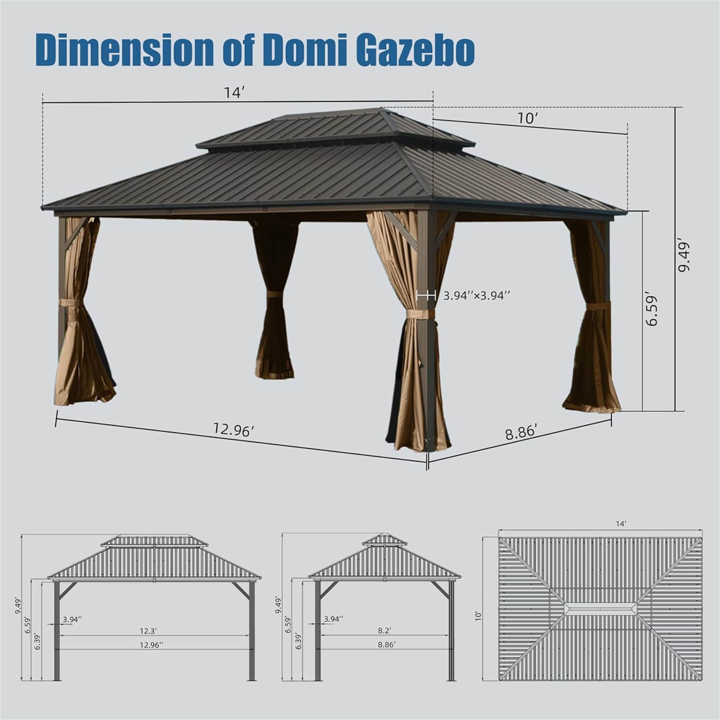 Mondawe MO-J00101-6 Wood-Resin-Gazebos - View #7