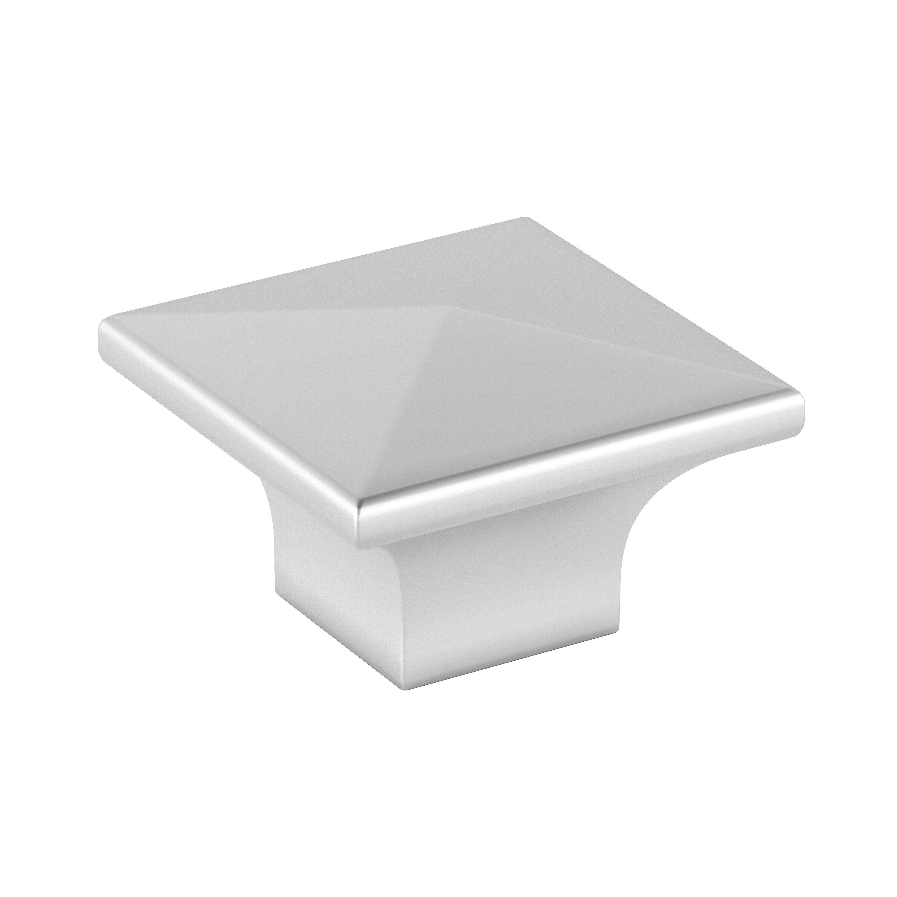 Richelieu BP53082174 McKenzie 1-1/4-in Matte Chrome Square Contemporary Cabinet Knob