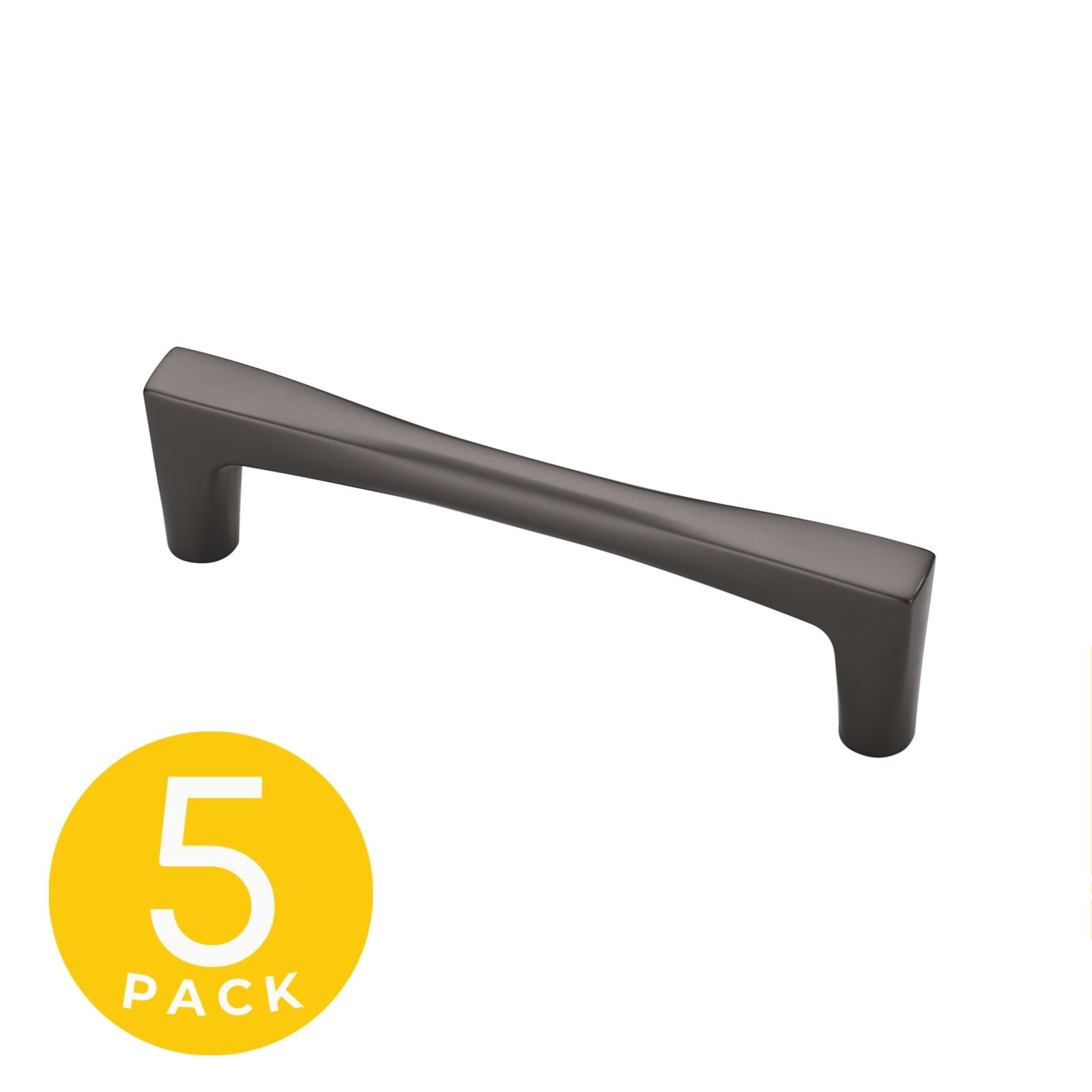 Sapphire SP-2075-96-GM-5 Comet 3-3/4-in , 96mm Center to Center Matte Grey Rectangular Bar 5 -Pack