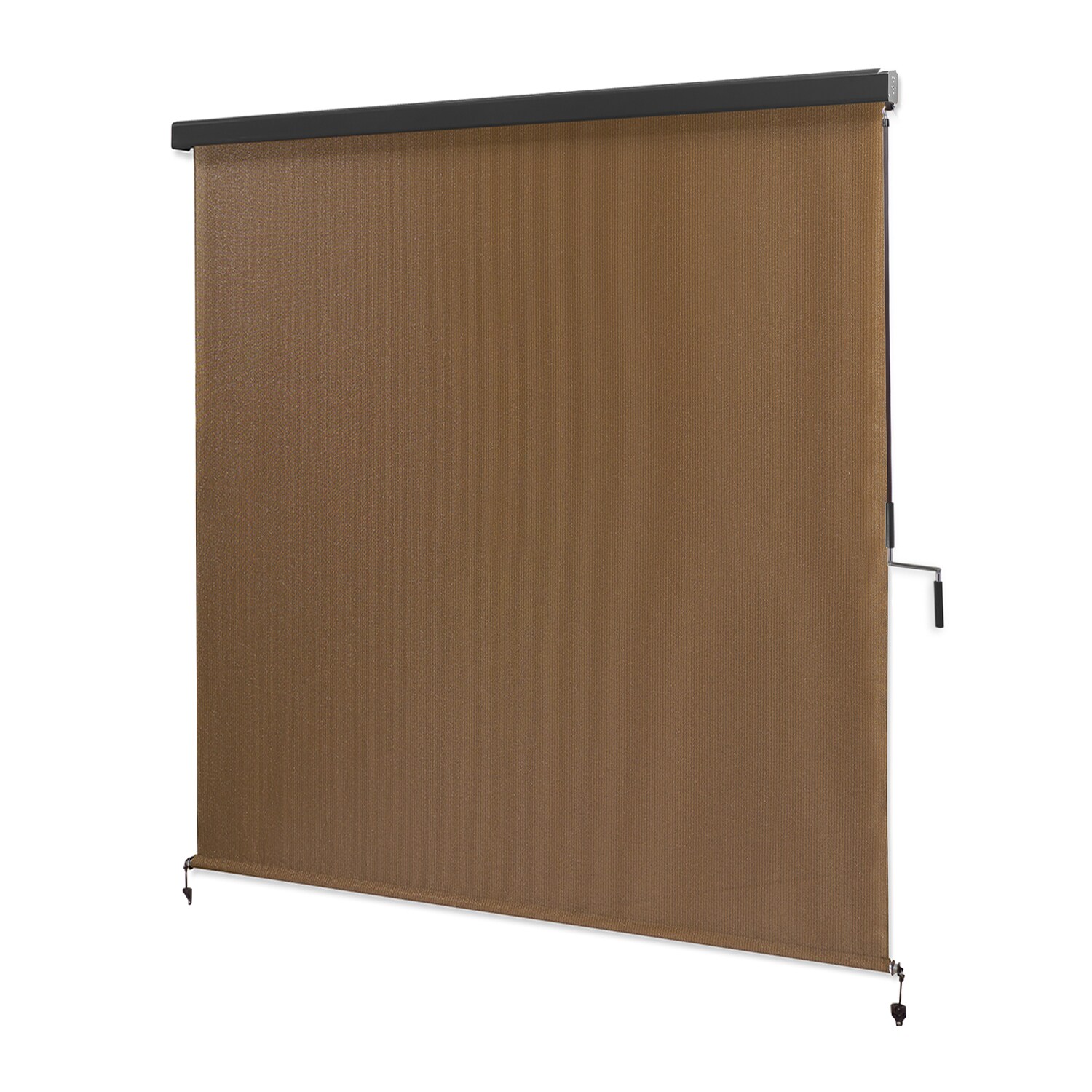 Coolaroo 72-in x 72-in Mocha Light Filtering Cordless Outdoor Roller Shade