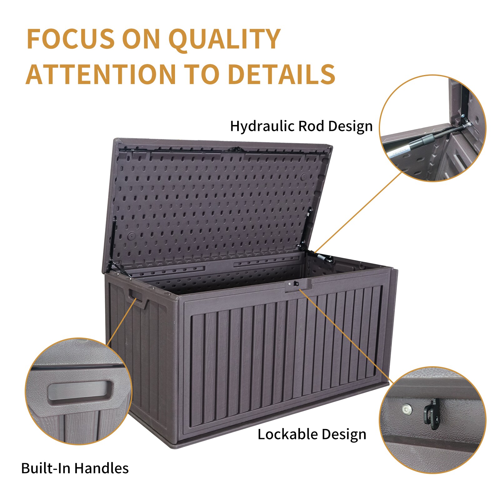 WELLFOR OUZN67050WHA Deck-Boxes - View #3