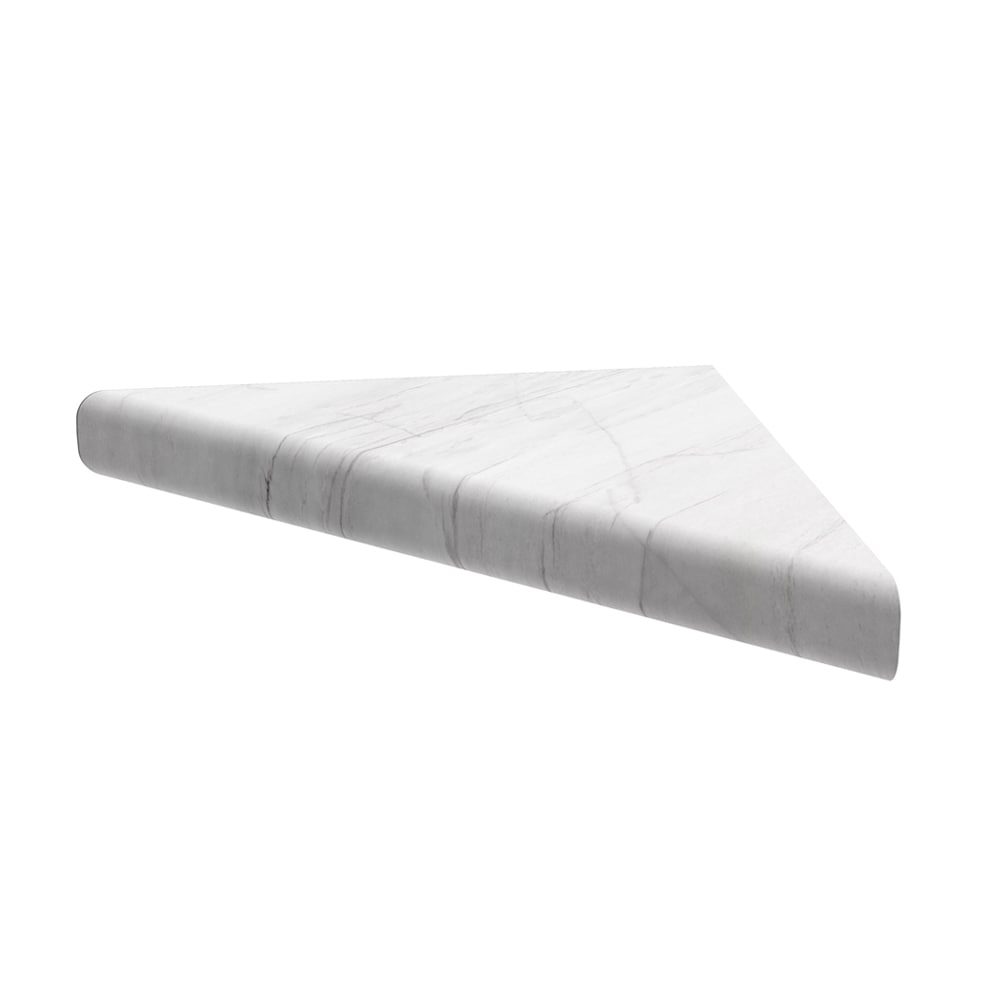 FlexStone FLXCSB15OY 15 in Corner Shelf Niche in Oyster