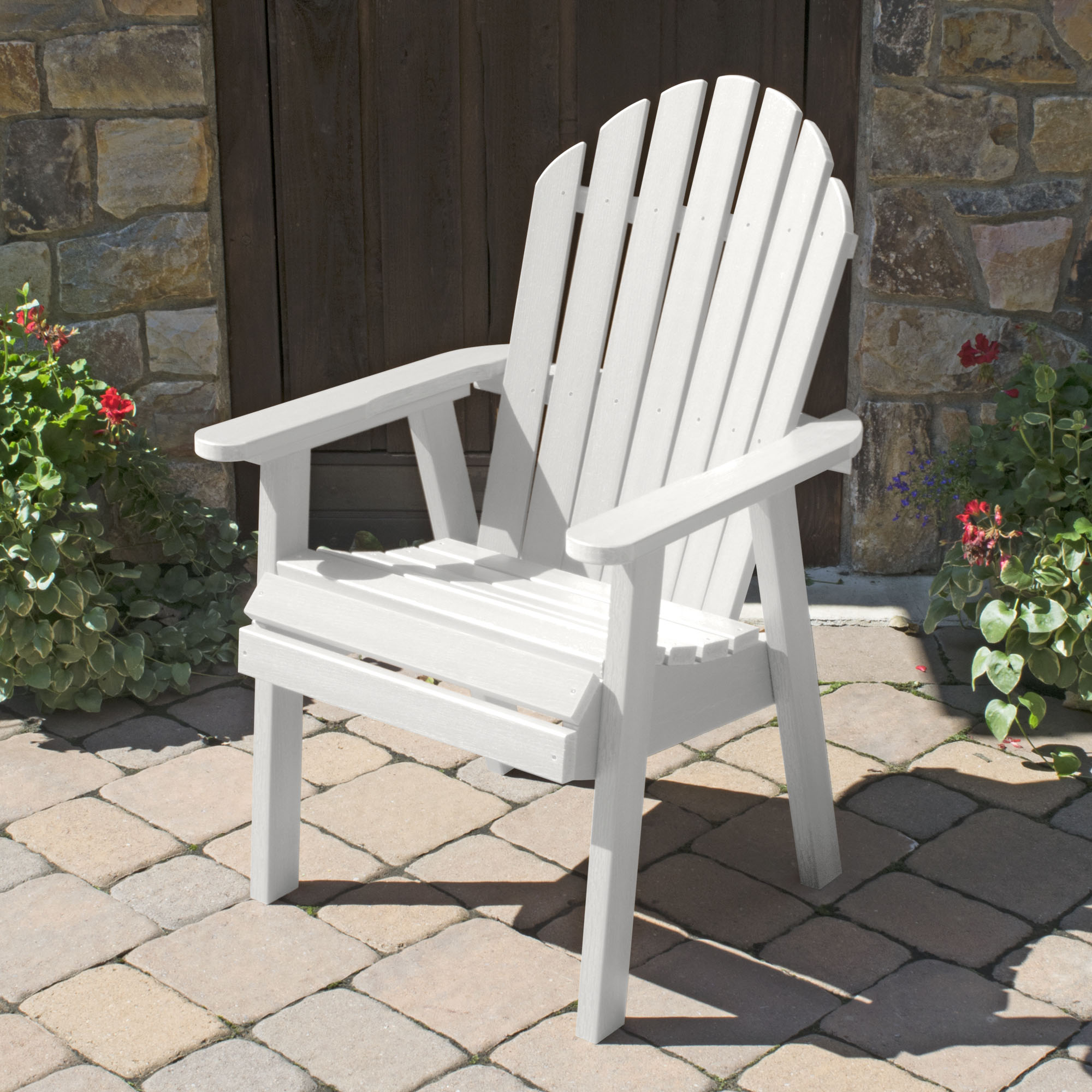 highwood Hamilton White Plastic Frame Stationary Adirondack Chair(s ...