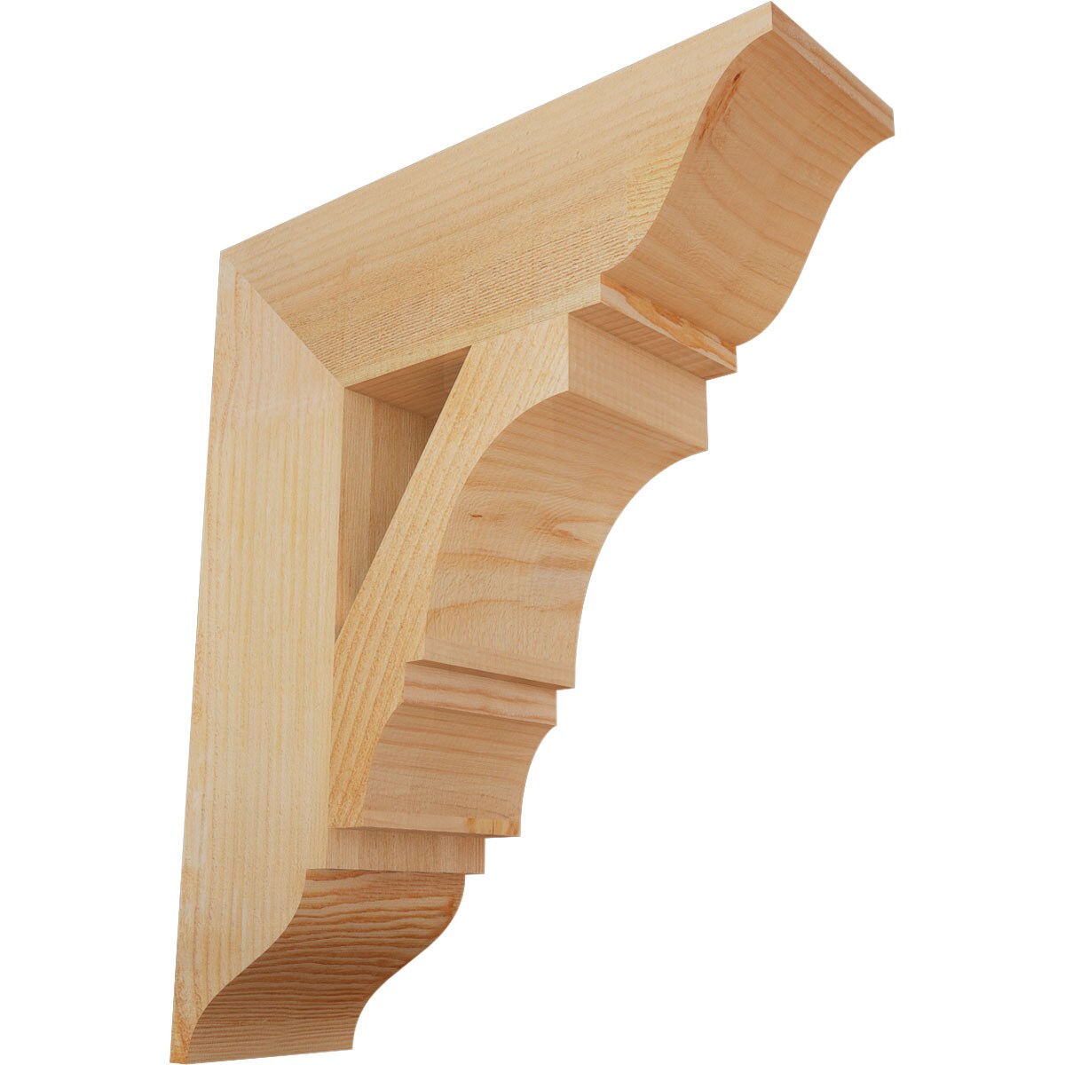 Ekena Millwork BKT06X20X24BOA01RDF Balboa traditional rough sawn 6-in x 20-in x 24-in Douglas fir Brown Wood Standard bracket