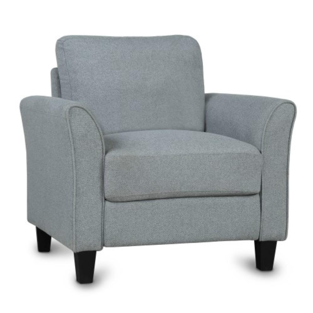 CASAINC LF-WF191002AAE 31.1-in Modern Gray Linen 1-seater Sofa