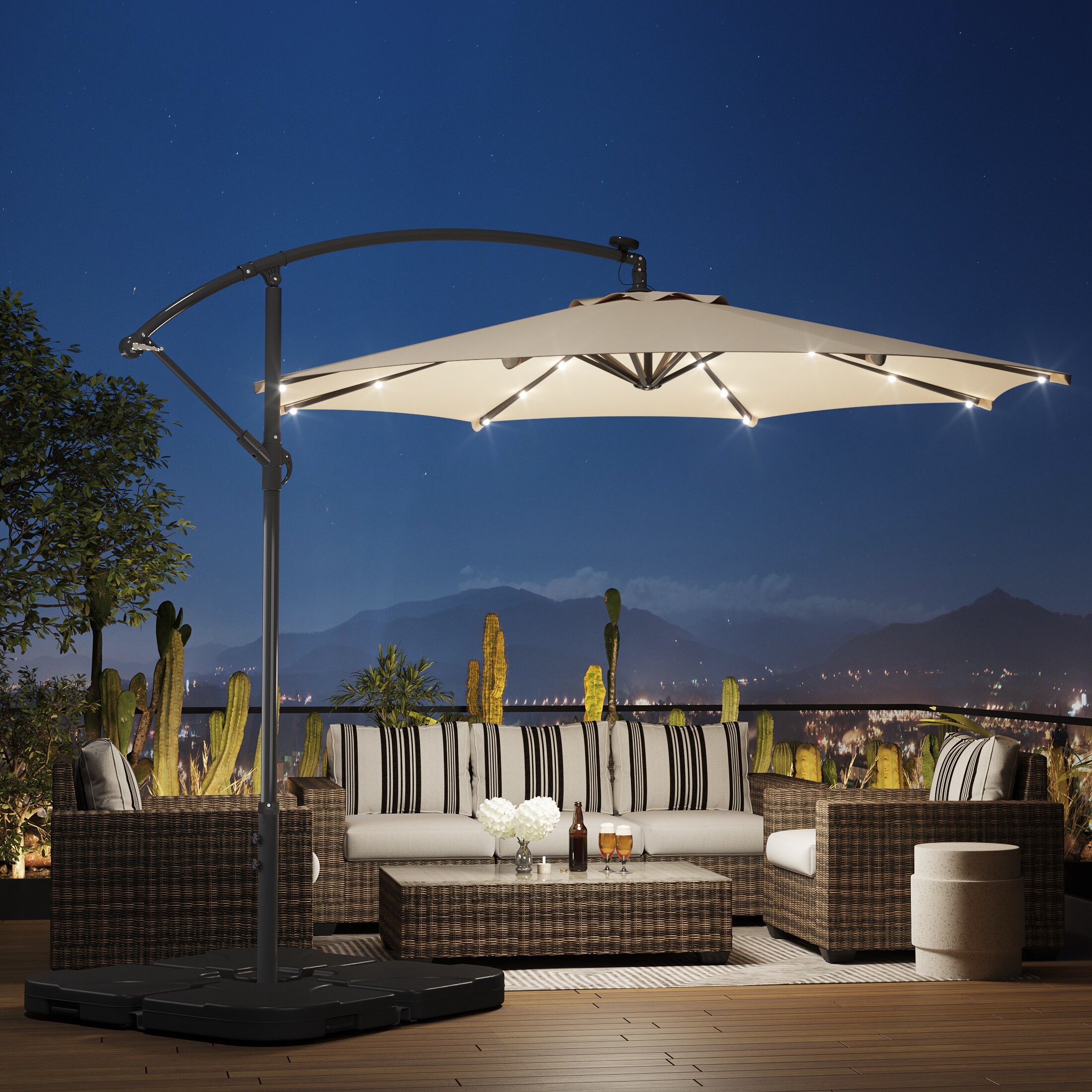 Westin Furniture OS3002-BG Umbrellas-2 - View #2